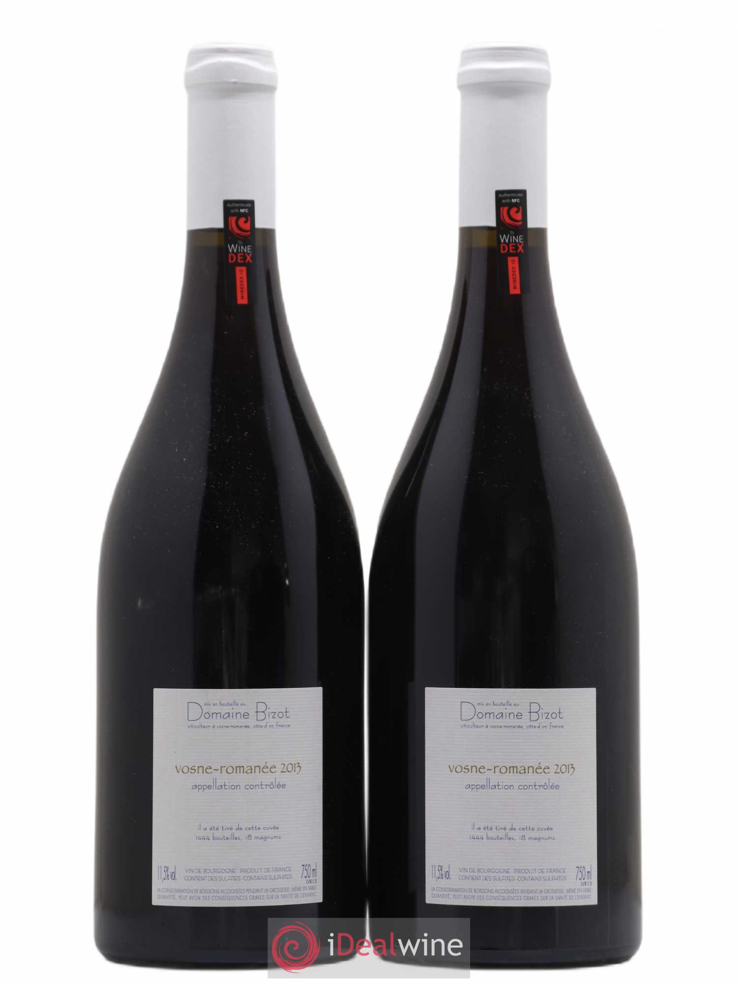 Vosne-Romanée Bizot (Domaine) 2013 - Lot de 2 bouteilles - 1
