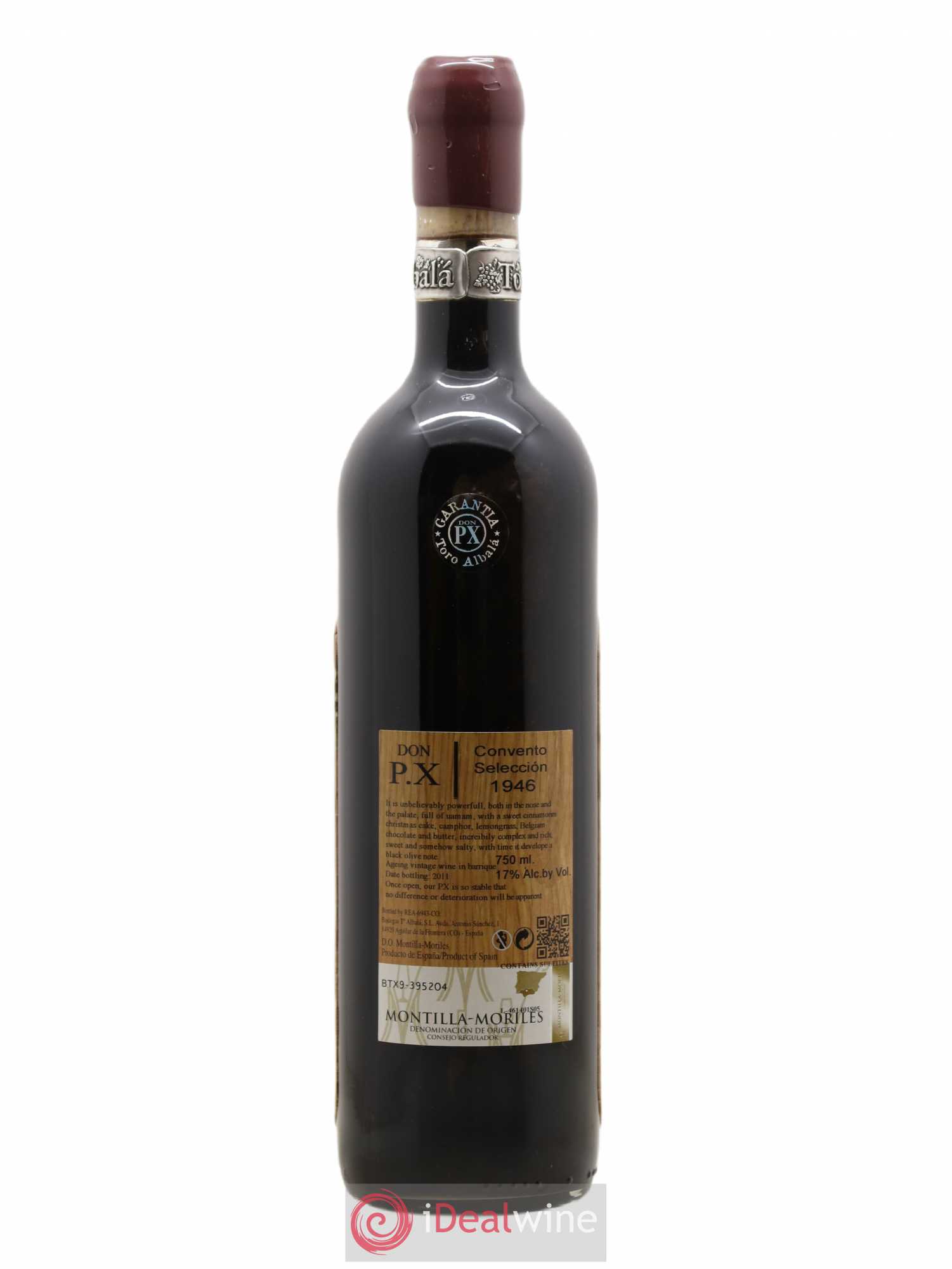 Montilla Moriles Don Px Toro Albala Convento Seleccion 1946 - Posten von 1 Flasche - 1