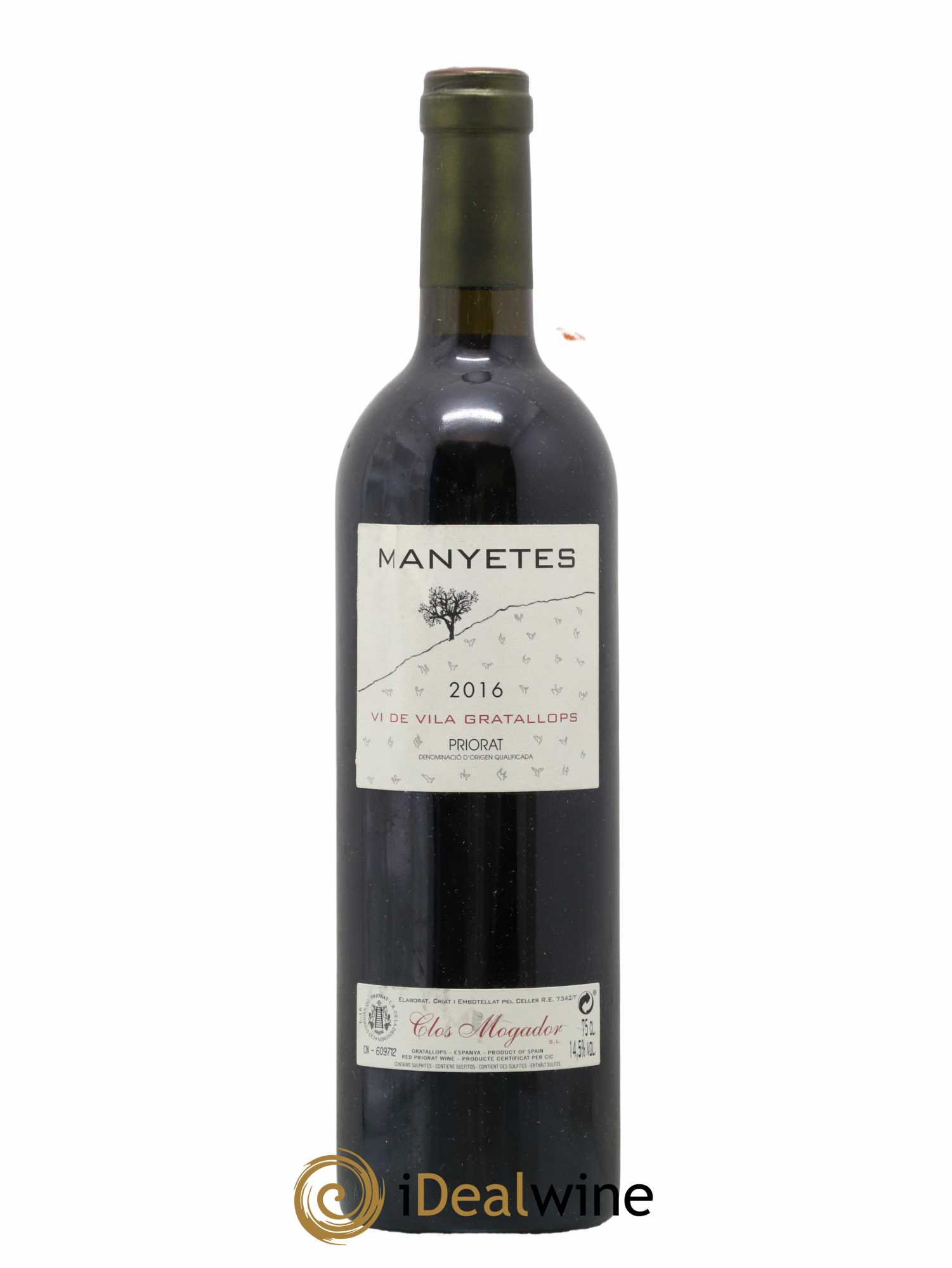 Priorat Clos Mogador Manyetes René Barbier Vi de Vila Gratallops 2016 - Lot de 1 bouteille - 0