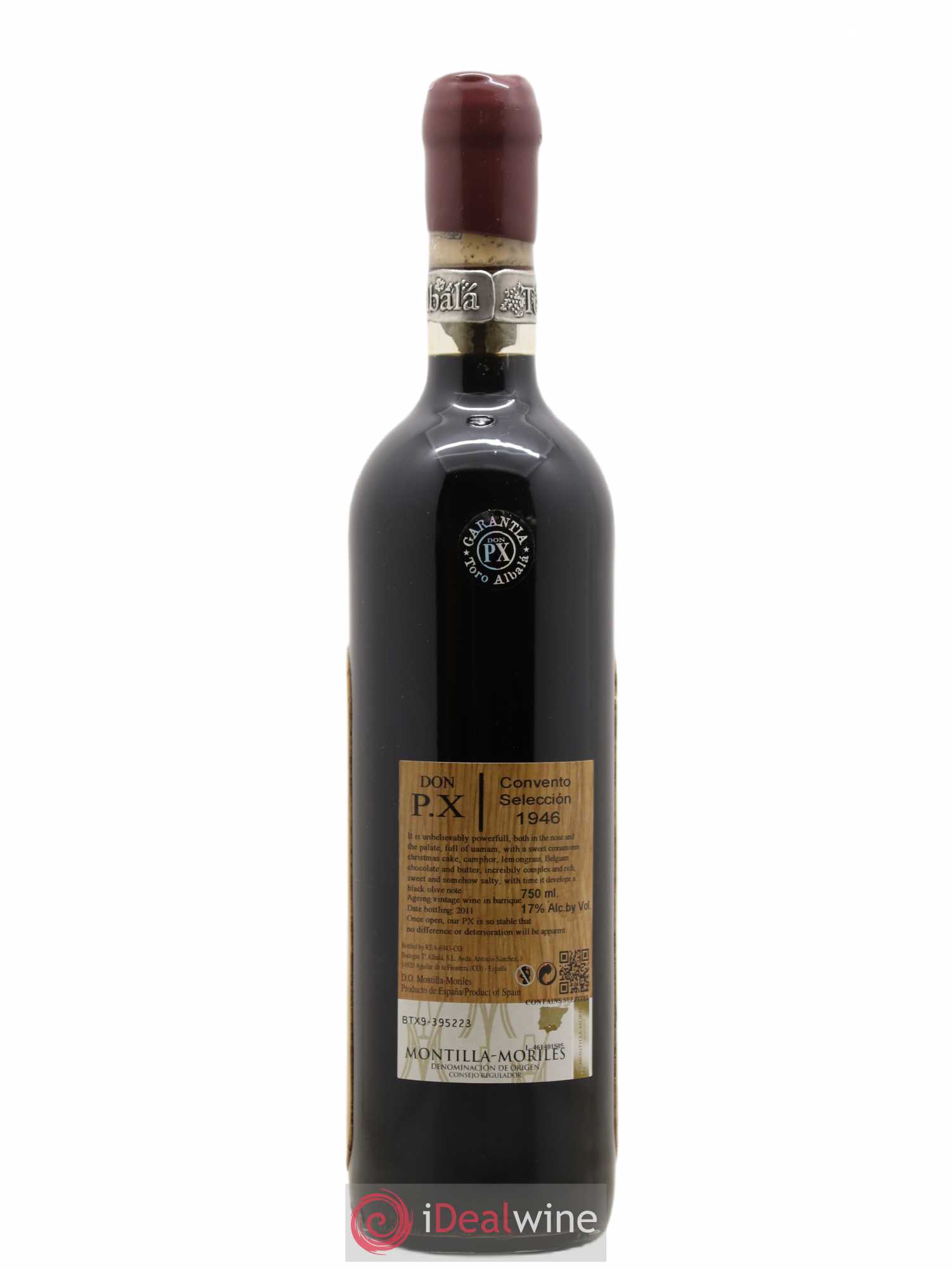 Montilla Moriles Don Px Toro Albala Convento Seleccion 1946 - Posten von 1 Flasche - 1