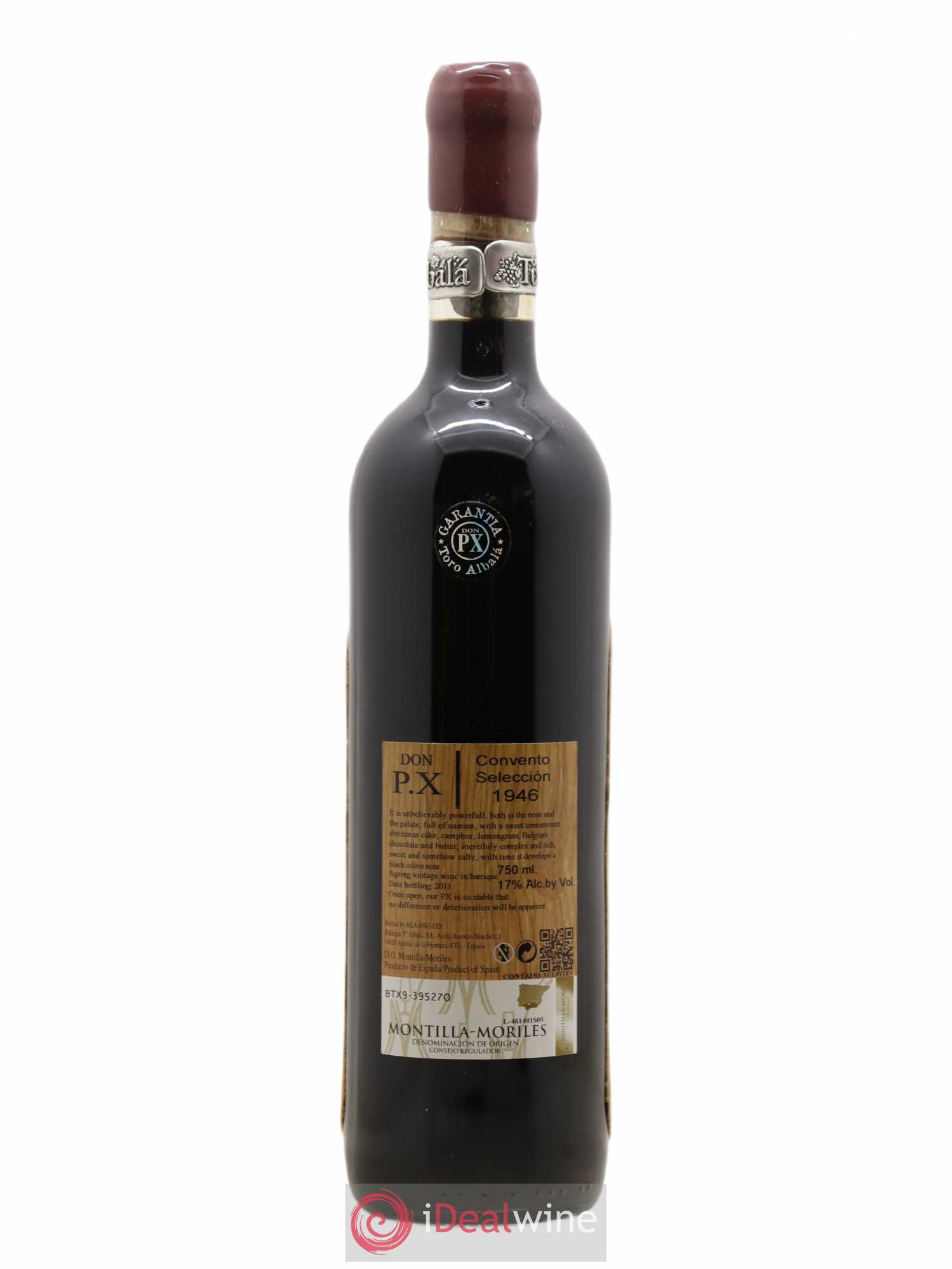 Montilla Moriles Don Px Toro Albala Convento Seleccion 1946 - Posten von 1 Flasche - 1