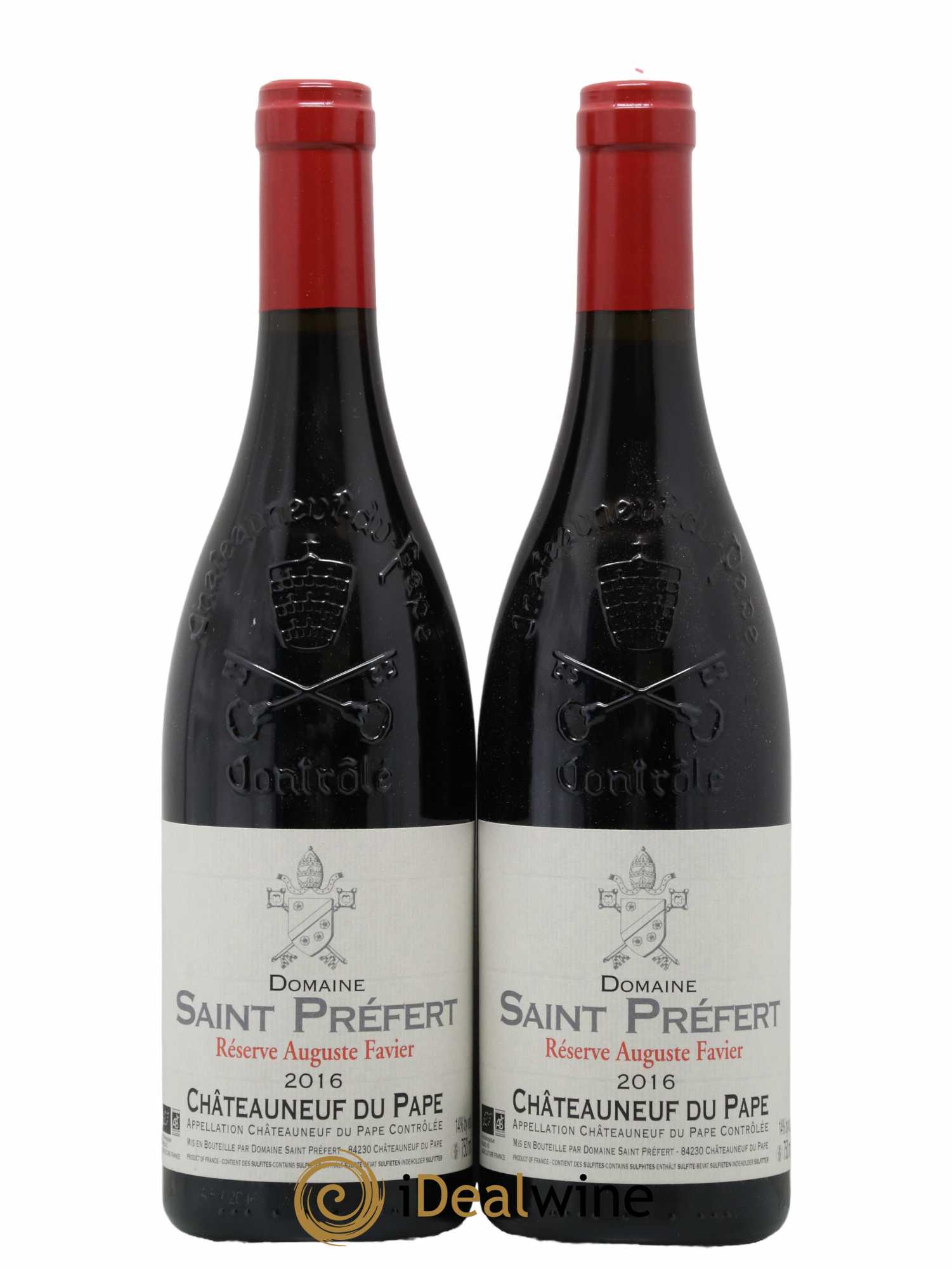 Châteauneuf-du-Pape Réserve Auguste Favier Domaine Saint-Préfert 2016 - Lot de 2 bouteilles - 0