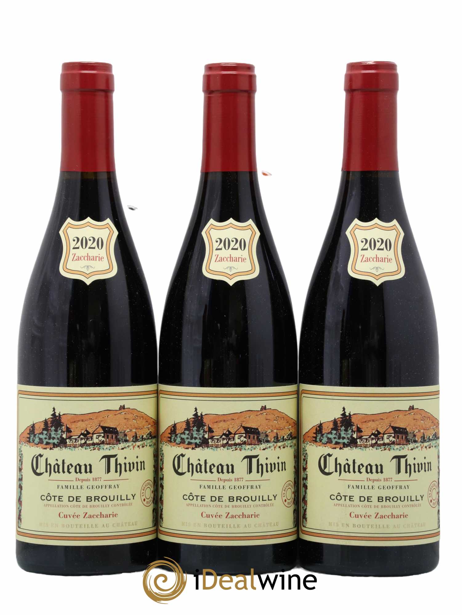 Côte de Brouilly Cuvée Zaccharie Château Thivin 2020 - Lot de 6 bouteilles - 1