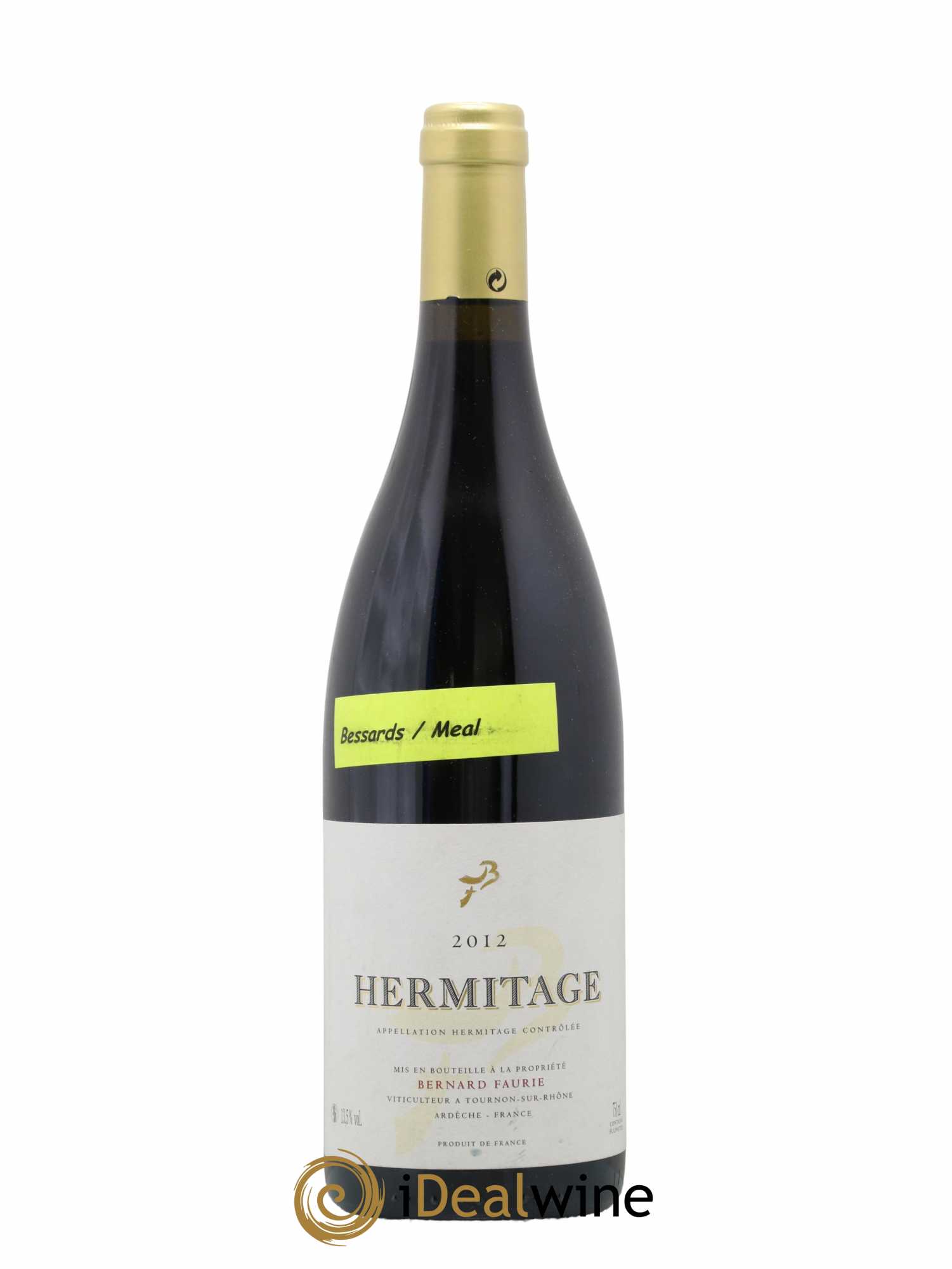 Hermitage Bessards Méal (capsule dorée) Bernard Faurie 2012 - Lot of 1 bottle - 0