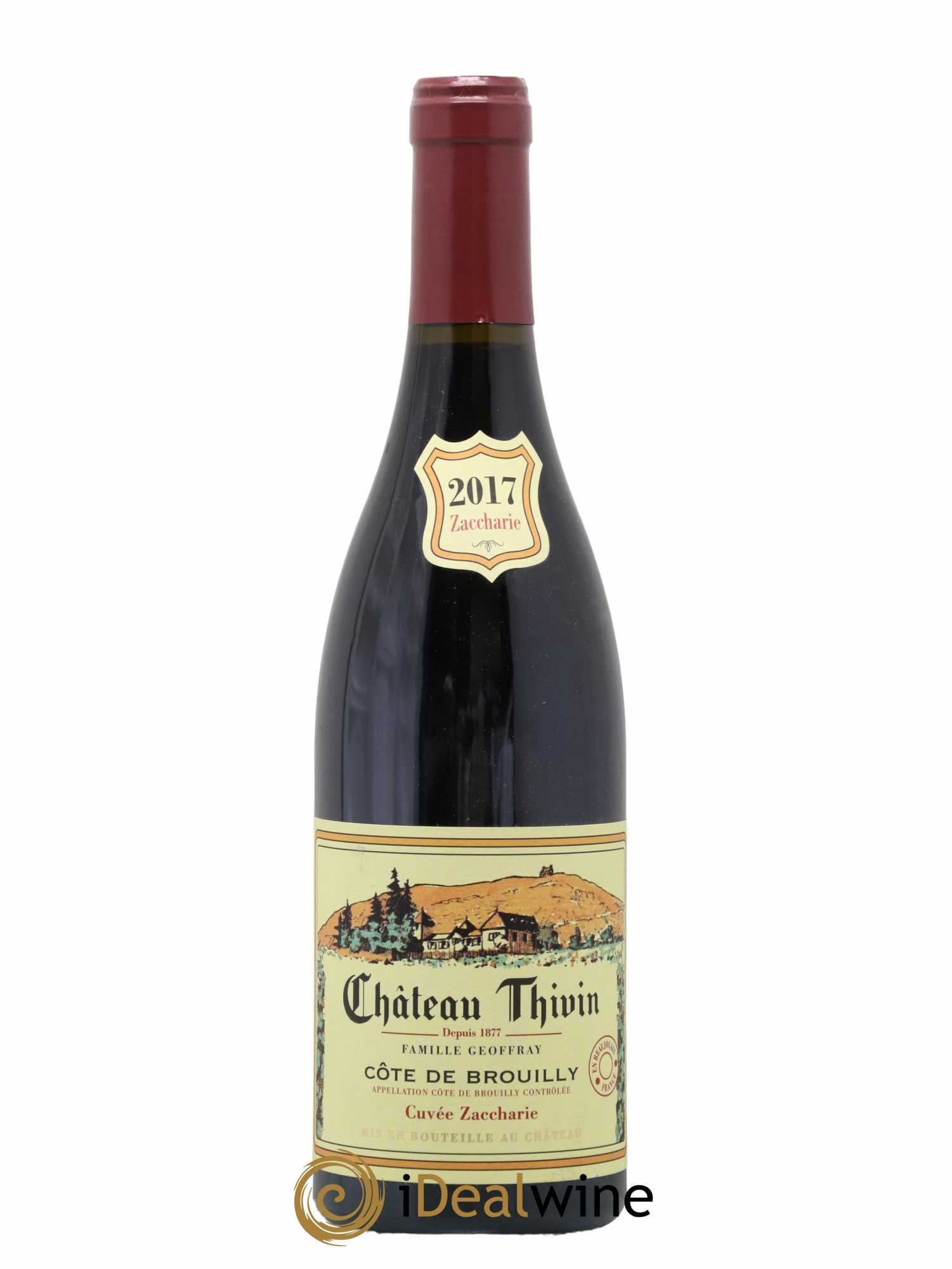 Côte de Brouilly Cuvée Zaccharie Château Thivin 2017 - Lot de 1 bouteille - 0