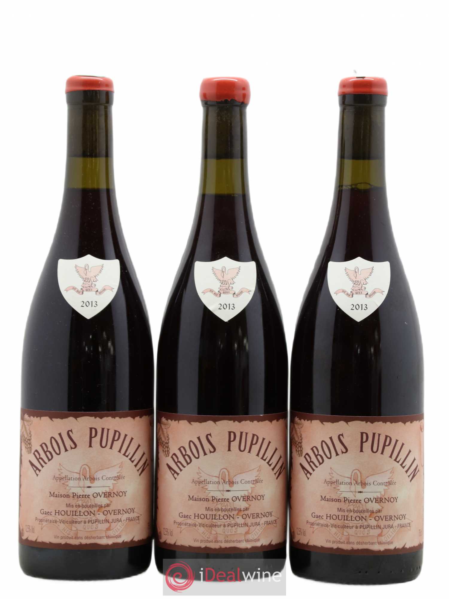 Arbois-Pupillin Poulsard (cire rouge) Overnoy-Houillon (Domaine) 2013 - Lot de 3 bouteilles - 0