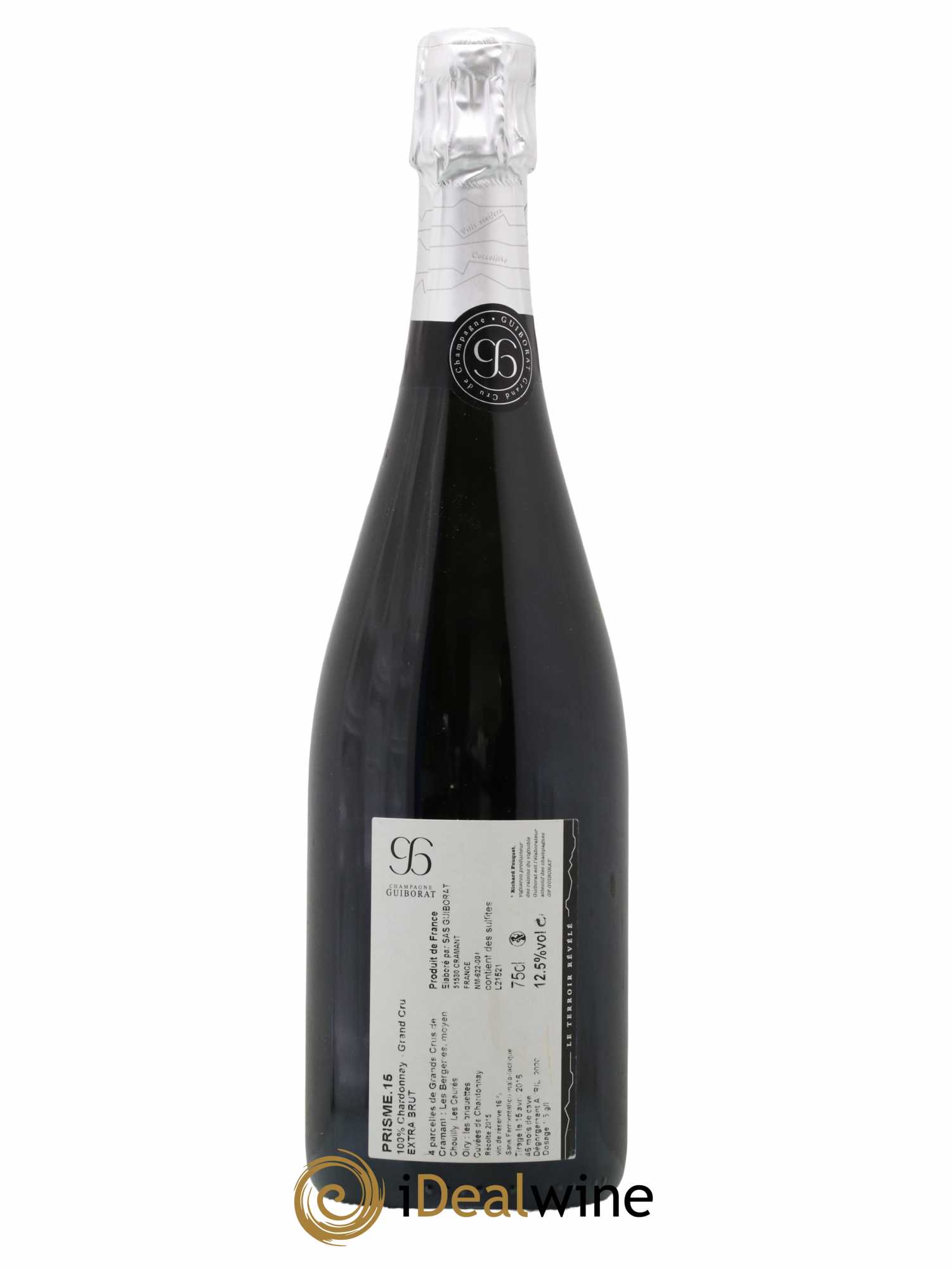 Champagne Grand Cru Extra Brut Prisme 15 Guiborat - Lot de 1 bouteille - 1