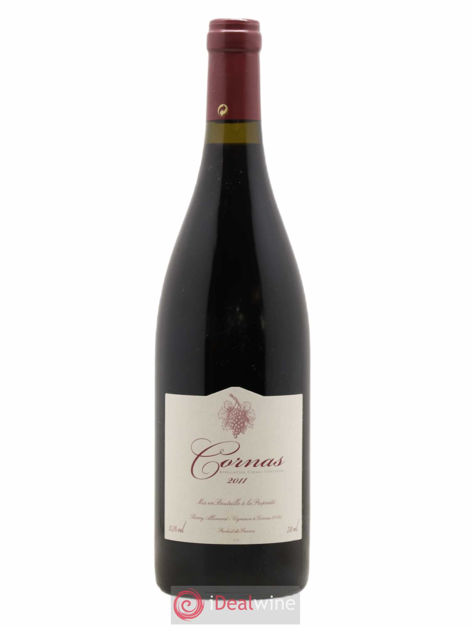 Cornas Cuvée sans soufre Thierry Allemand 2011 - Lot de 1 bouteille - 0