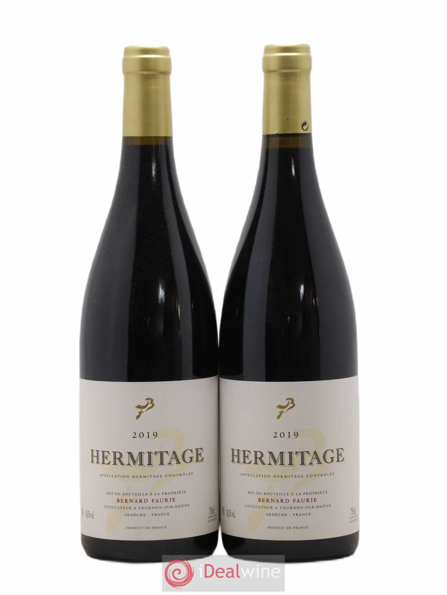 Hermitage Bessards Méal (capsule dorée) Bernard Faurie 2019 - Lot de 2 bouteilles - 0