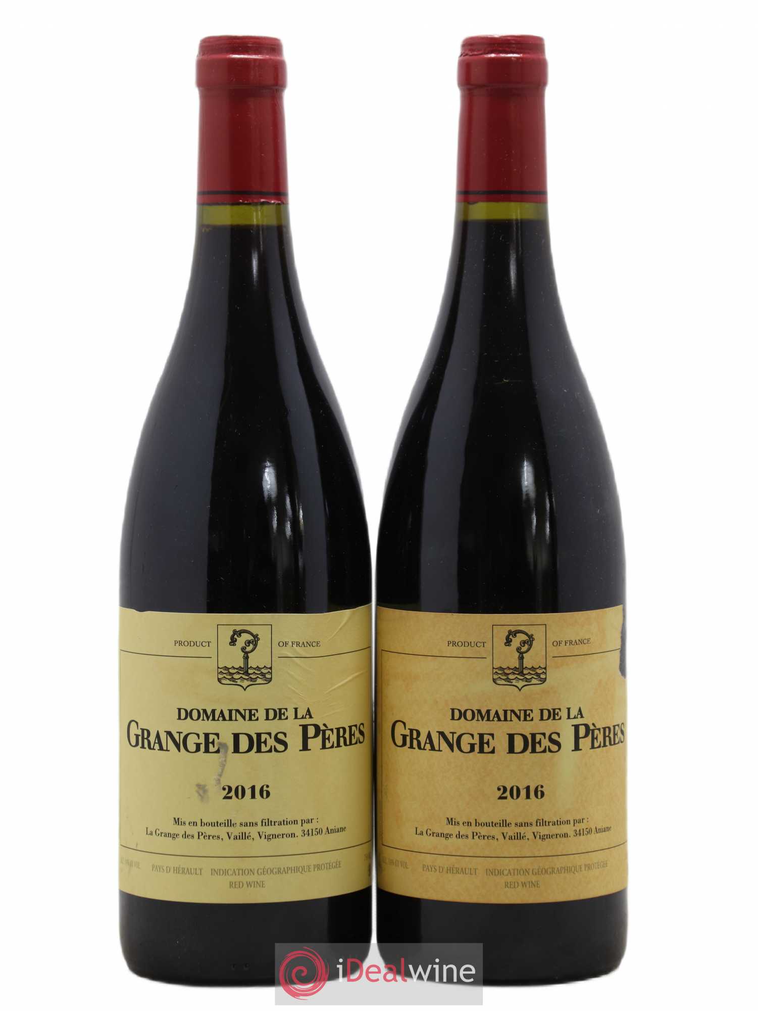 Pays d'Hérault Grange des Pères Laurent Vaillé 2016 - Lot de 2 bouteilles - 0
