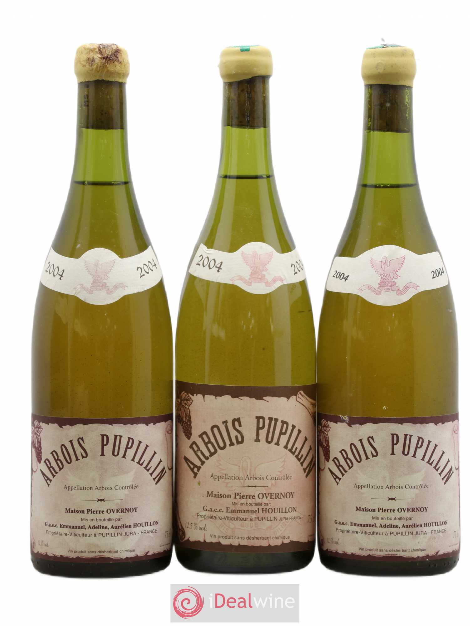 Arbois-Pupillin Savagnin (cire jaune) Overnoy-Houillon (Domaine) 2004 - Lot de 3 bouteilles - 0