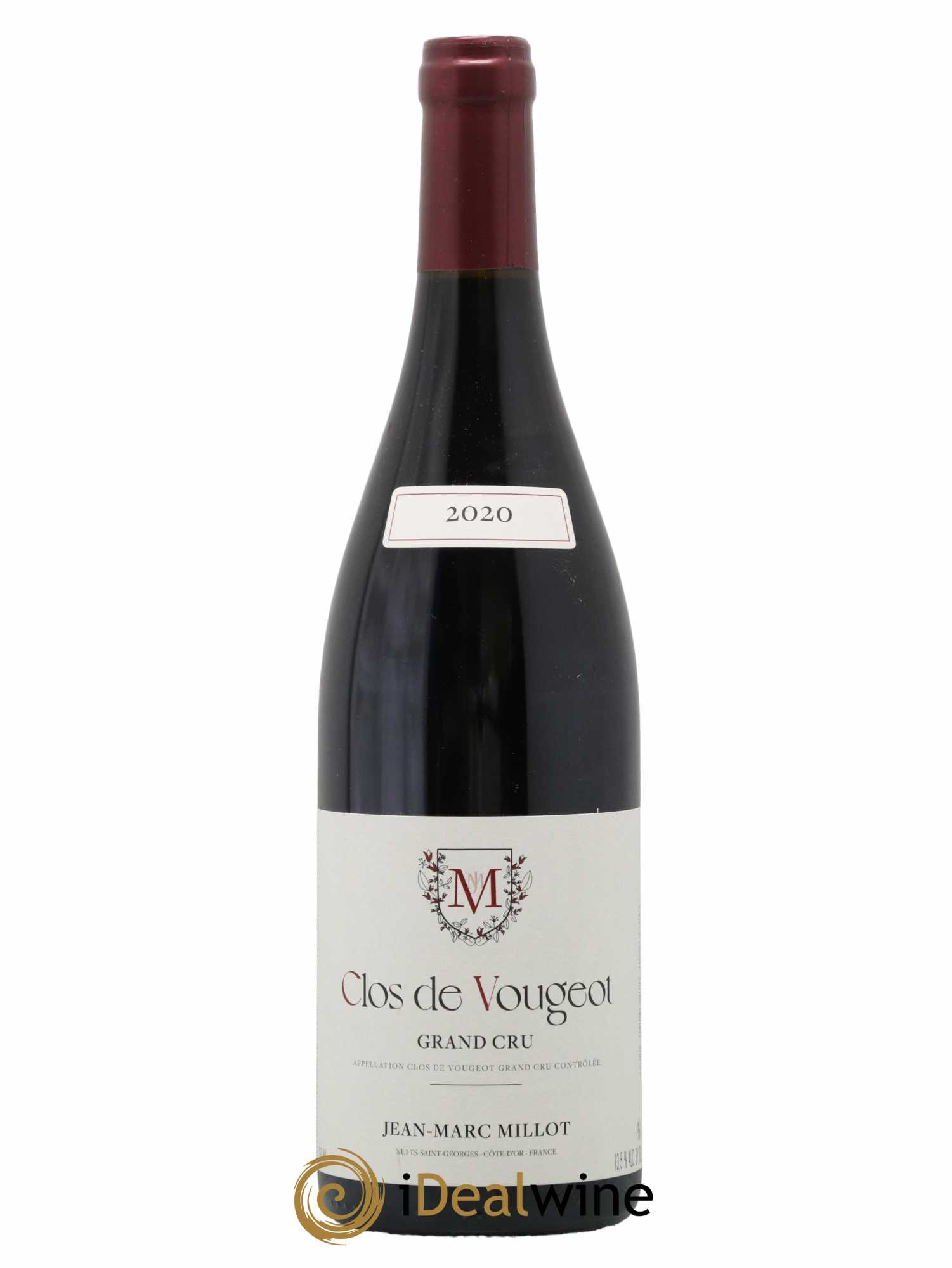 Clos de Vougeot Grand Cru Jean-Marc Millot 2020 - Lot de 1 bouteille - 0