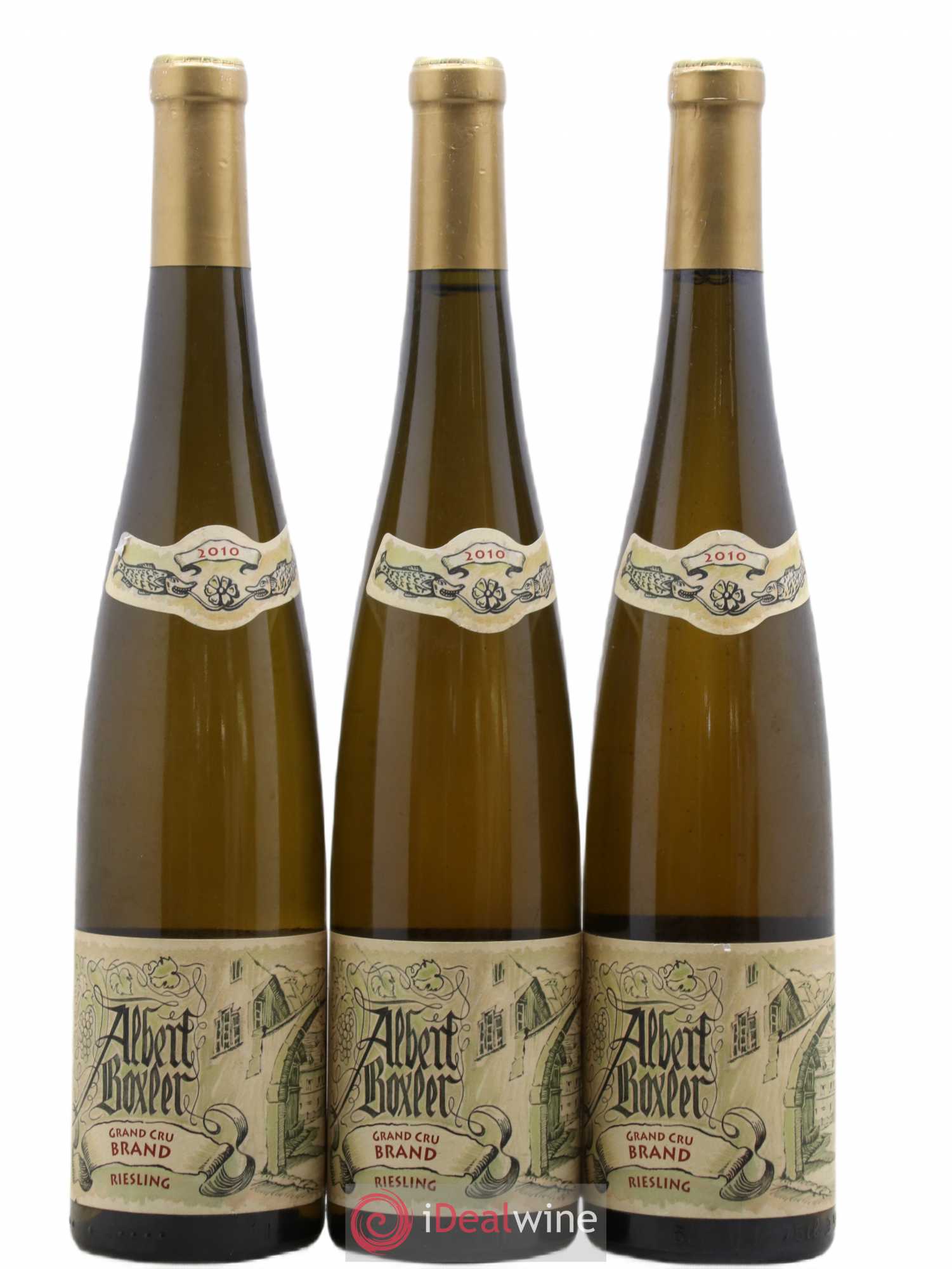 Alsace Riesling Grand Cru Brand K Albert Boxler 2010 - Lot de 3 bouteilles - 0