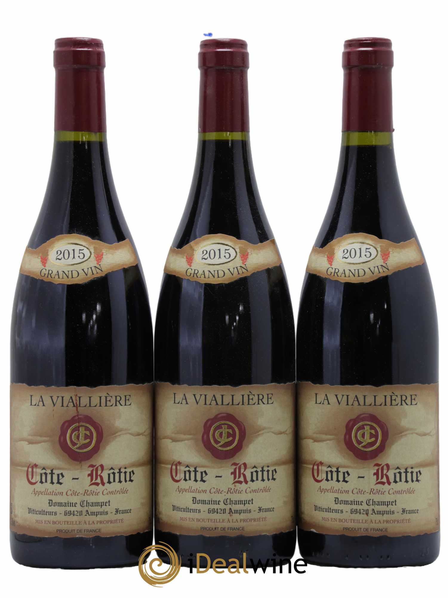 Côte-Rôtie La Viallière Champet 2015 - Lot de 6 bouteilles - 1