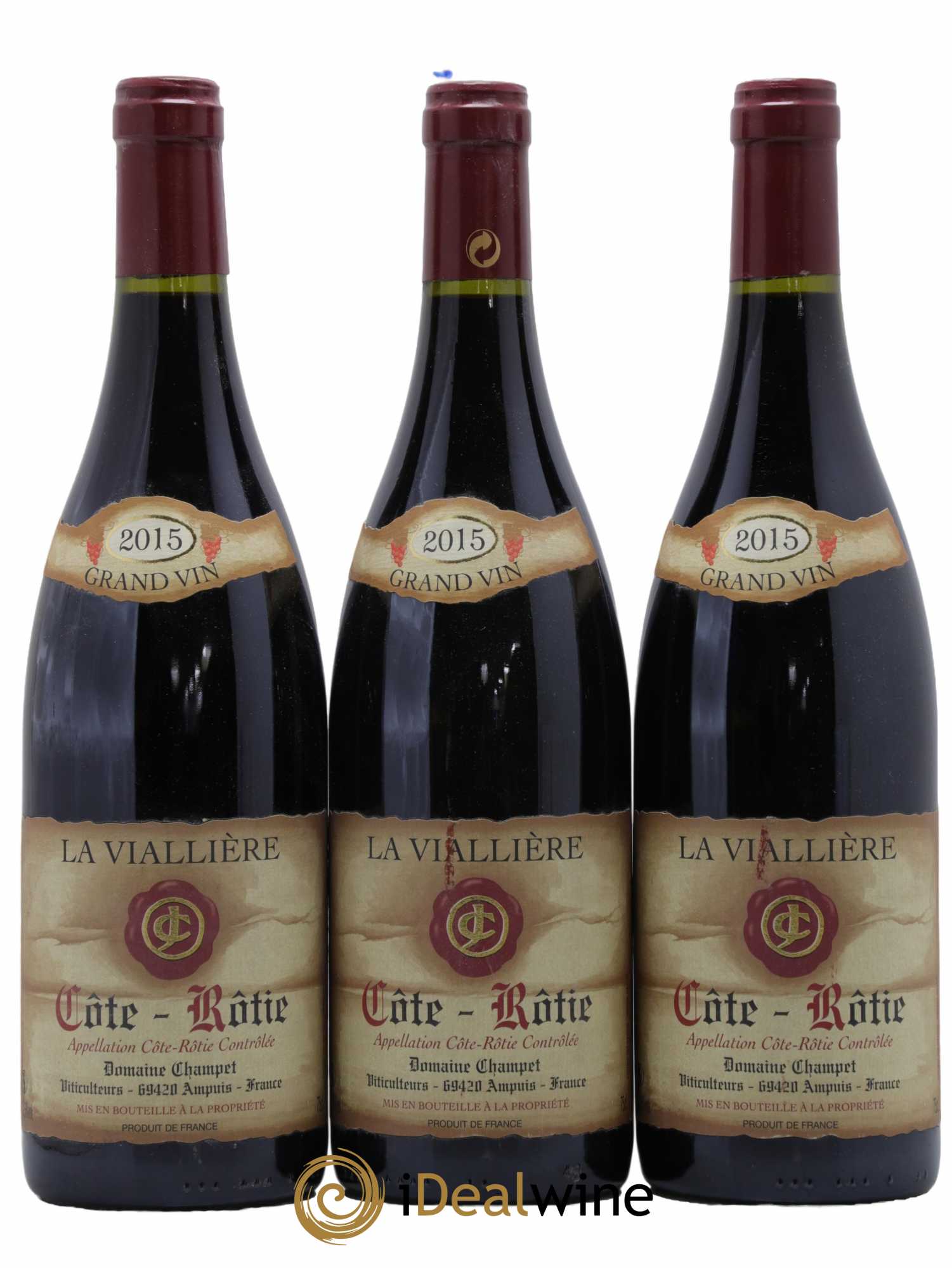 Côte-Rôtie La Viallière Champet 2015 - Lot de 6 bouteilles - 2