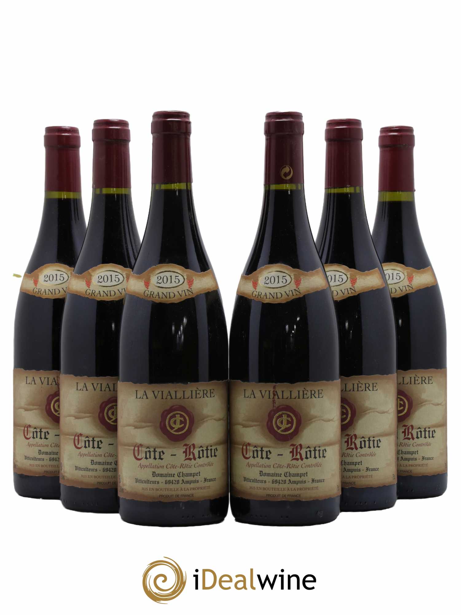 Côte-Rôtie La Viallière Champet 2015 - Lot de 6 bouteilles - 0