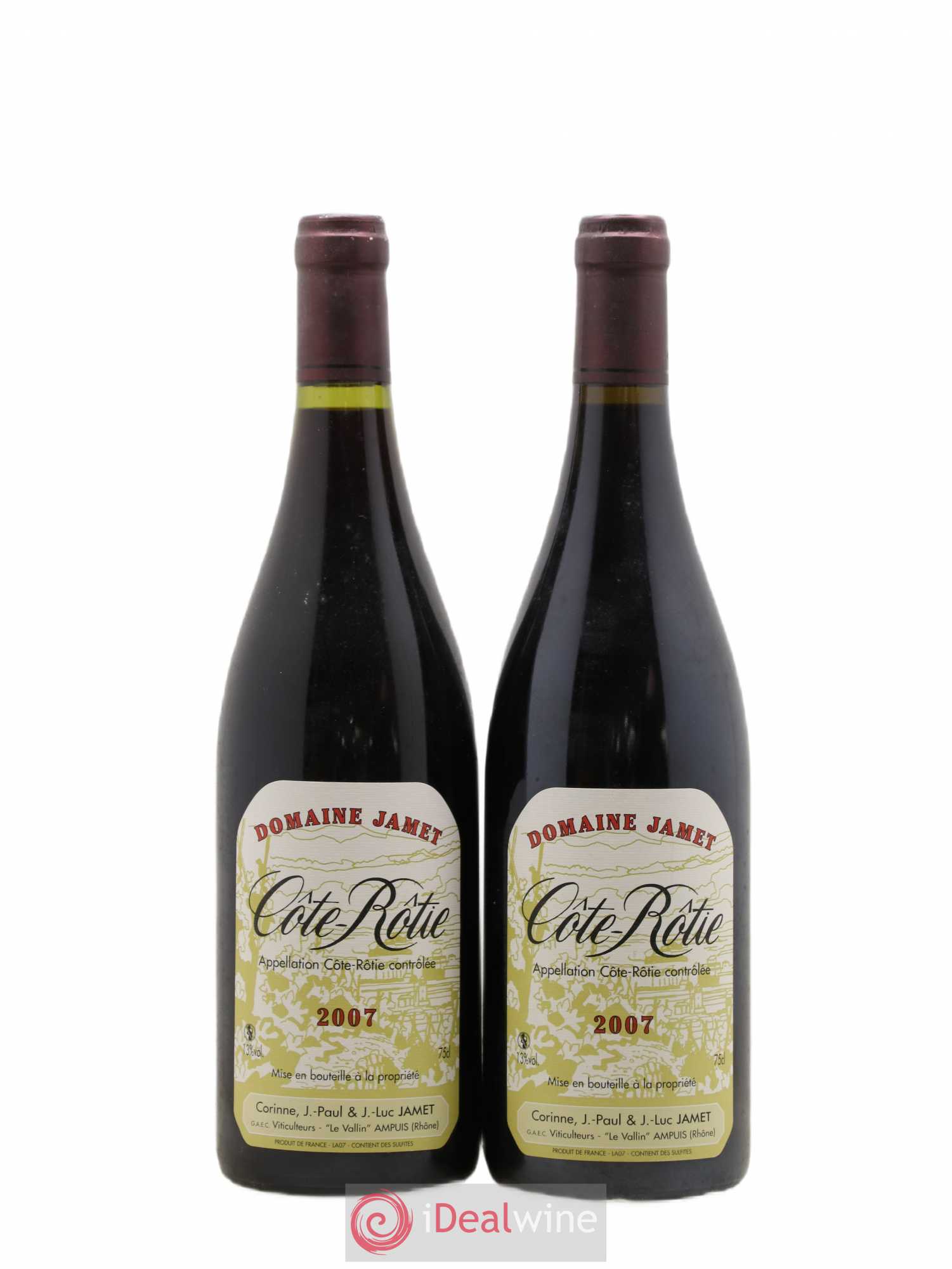 Côte-Rôtie Jamet (Domaine) 2007 - Lot de 2 bouteilles - 0