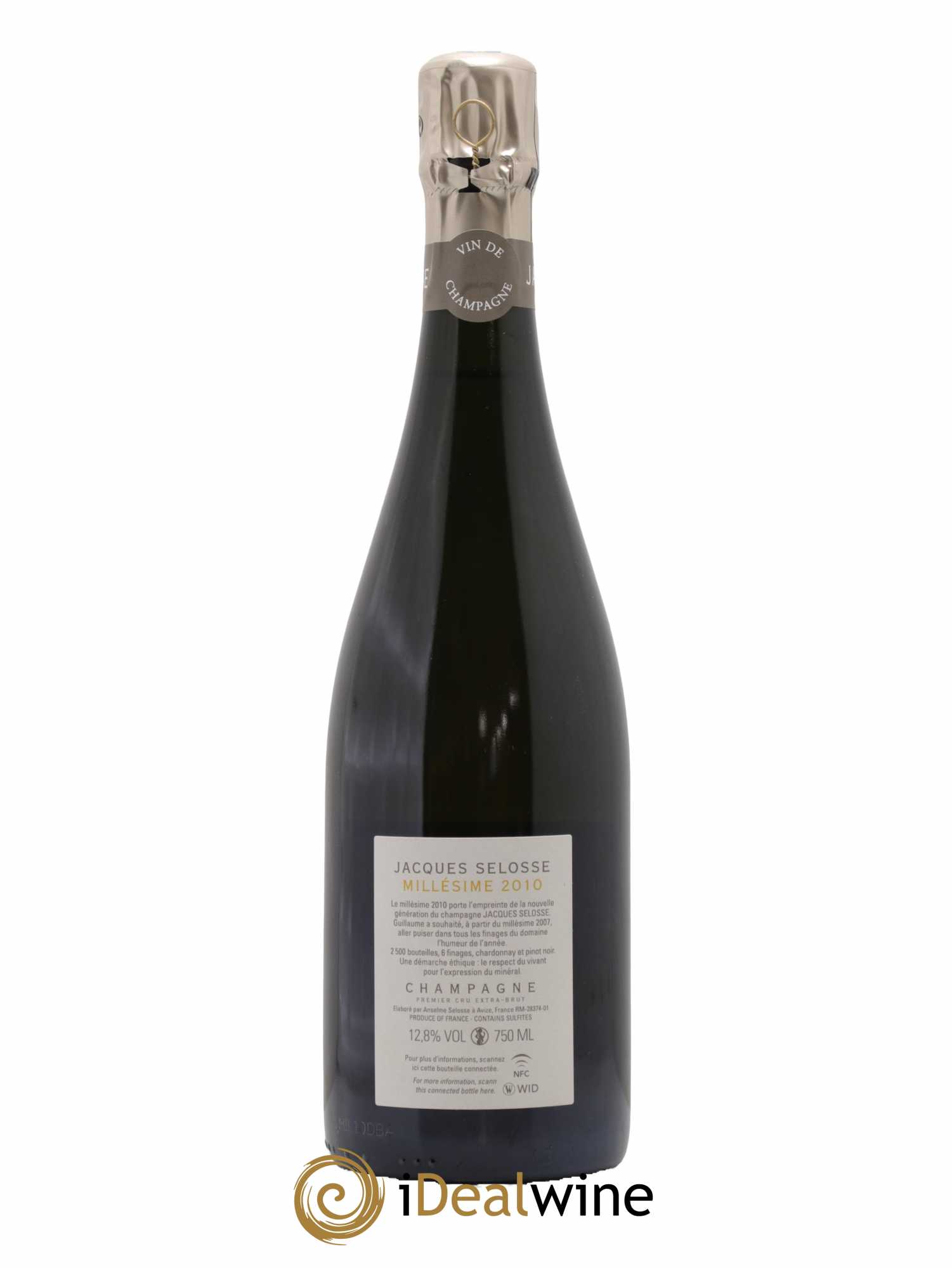 1er Cru Millésimé Extra-Brut Jacques Selosse  2010 - Posten von 1 Flasche - 1