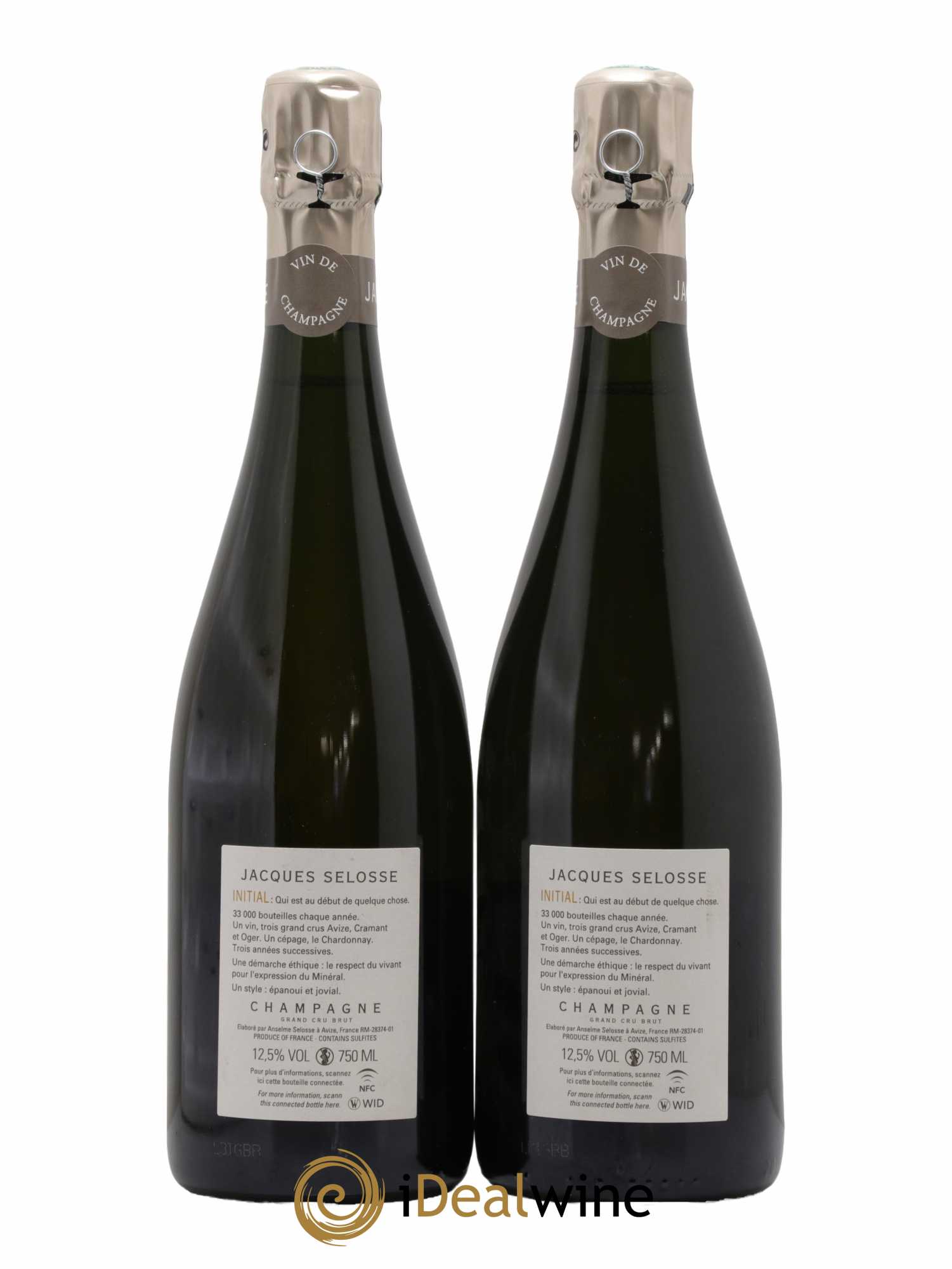 Initial Brut Jacques Selosse - Lot de 2 bouteilles - 1
