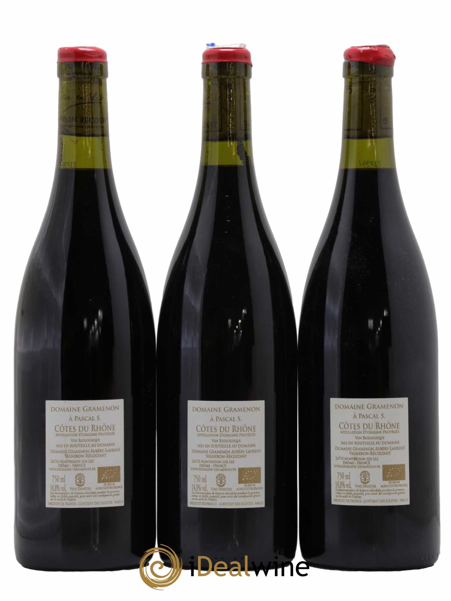 Côtes-du-Rhône A Pascal S. Gramenon (Domaine) 2015 - Lot de 6 bouteilles - 4