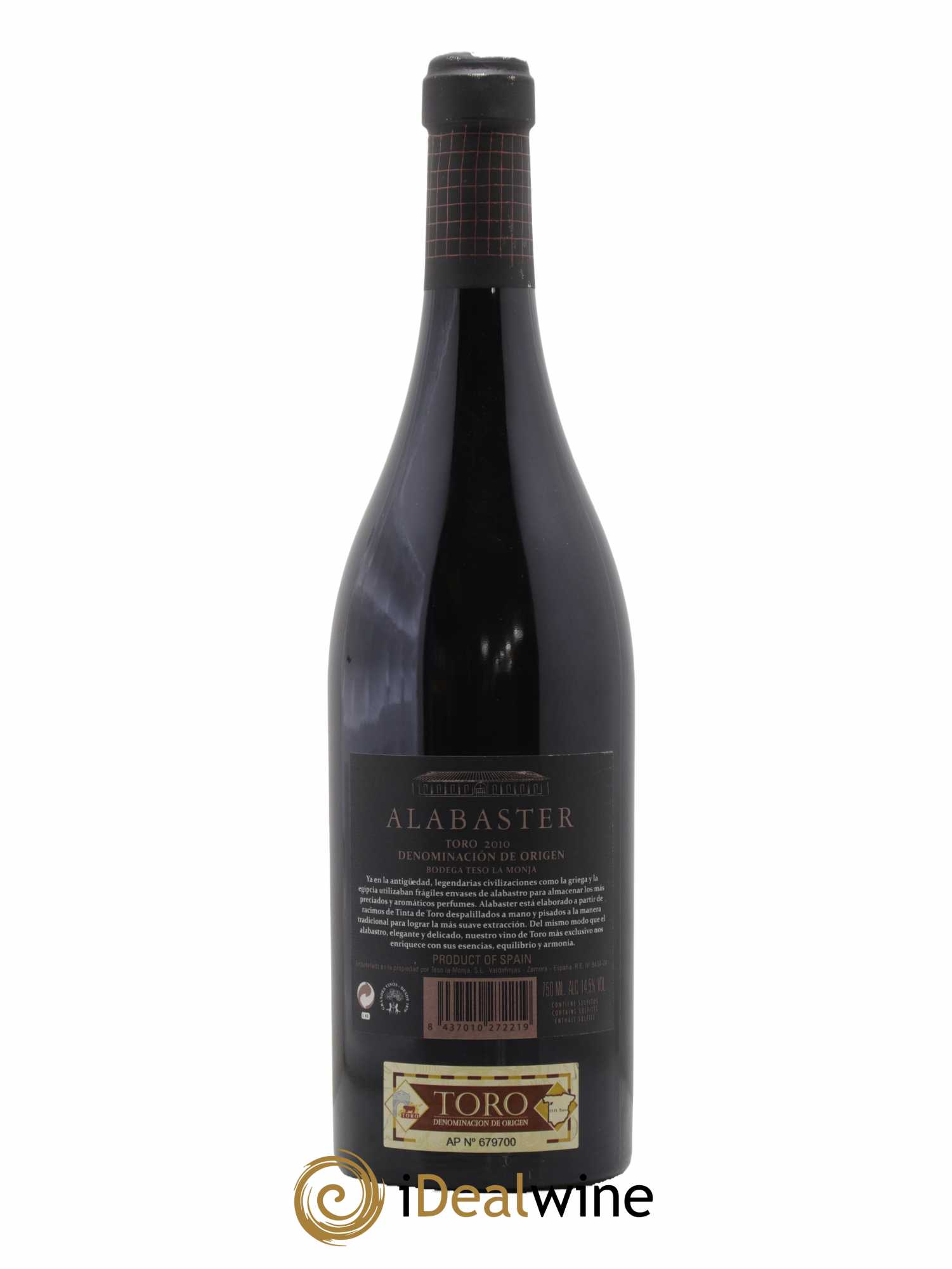 Espagne Toro Albastere 2010 - Lot de 1 bouteille - 1