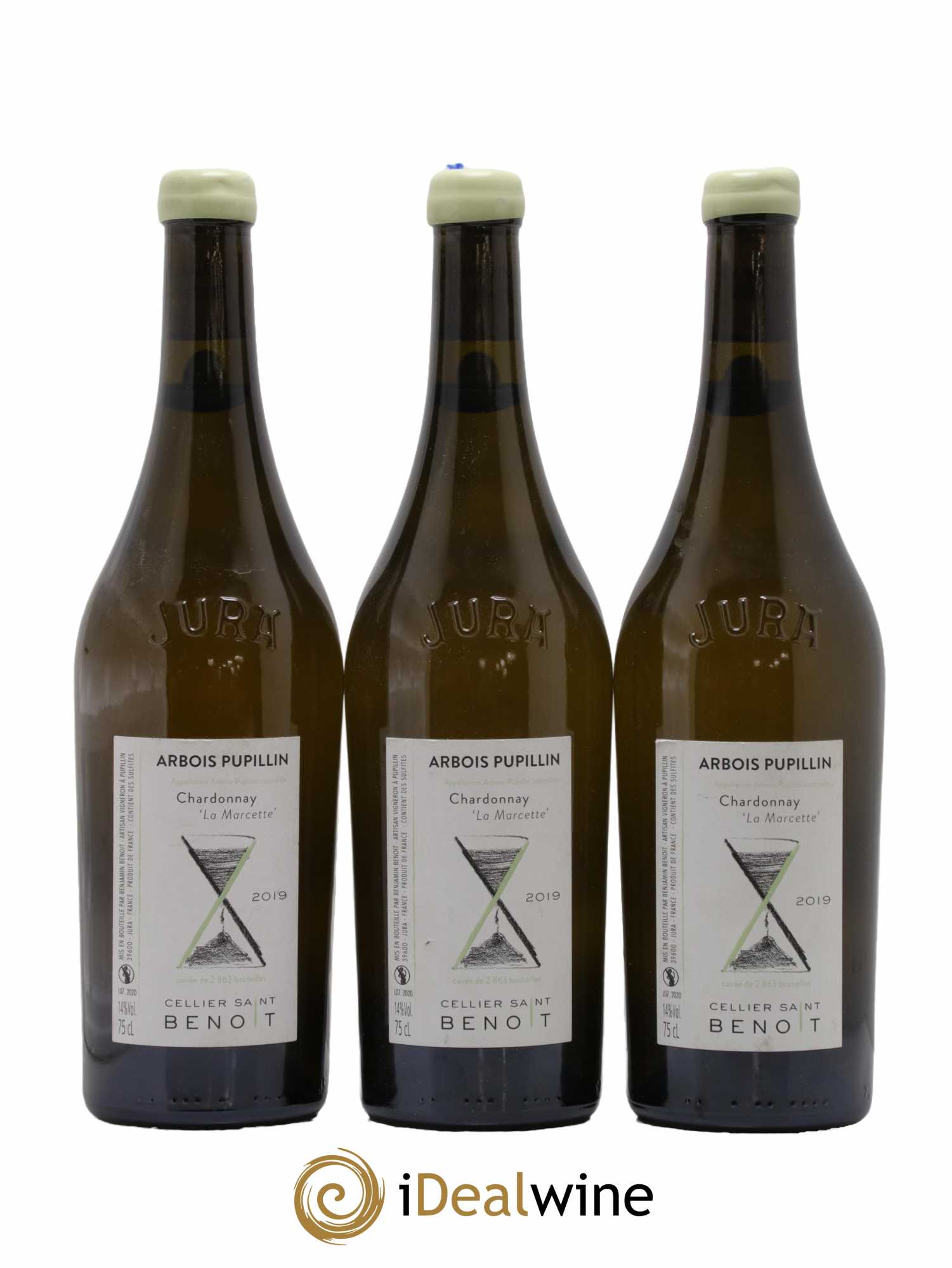 Arbois La Marcette Cellier Saint Benoît 2019 - Lot de 3 bouteilles - 0