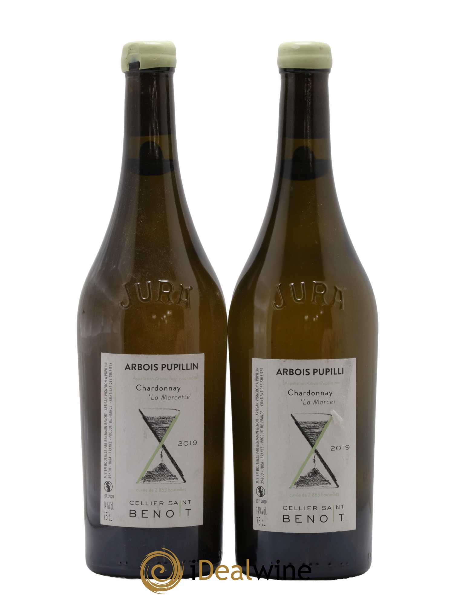 Arbois La Marcette Cellier Saint Benoît 2019 - Lot de 2 bouteilles - 0