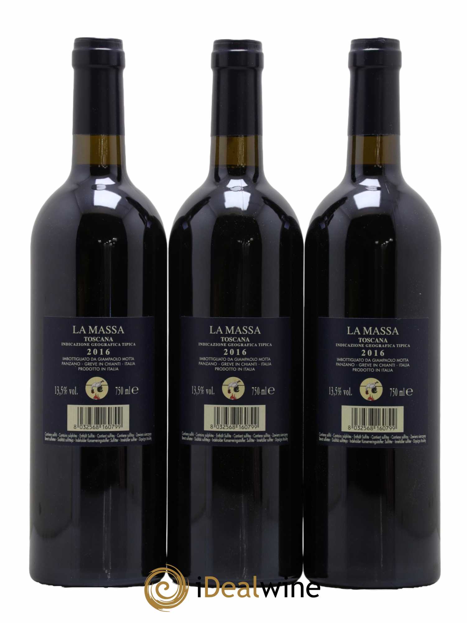 Toscana IGT La Massa Giorgio Primo 2016 - Lot de 3 bouteilles - 1