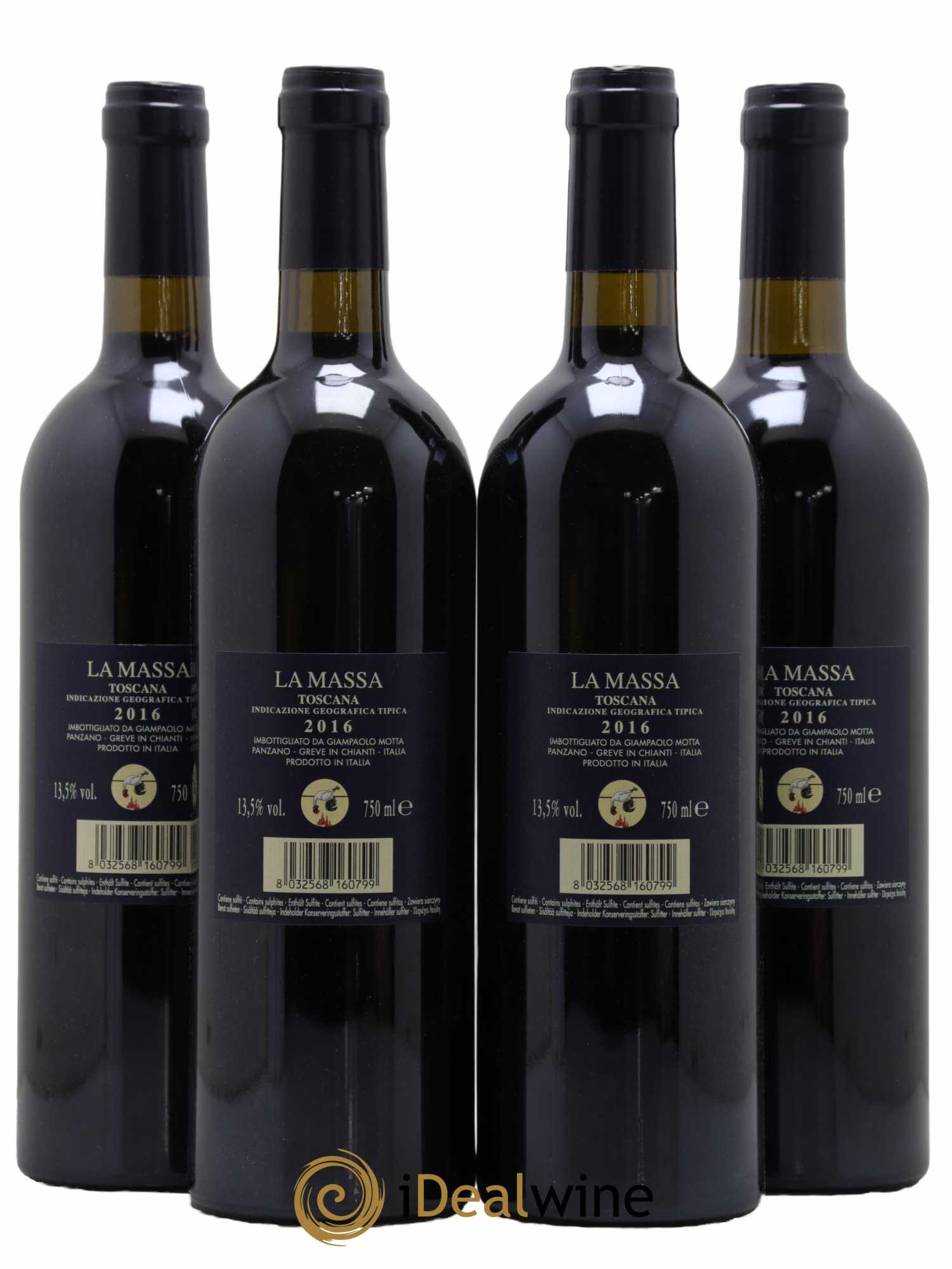 Toscana IGT La Massa Giorgio Primo 2016 - Lot de 4 bouteilles - 1