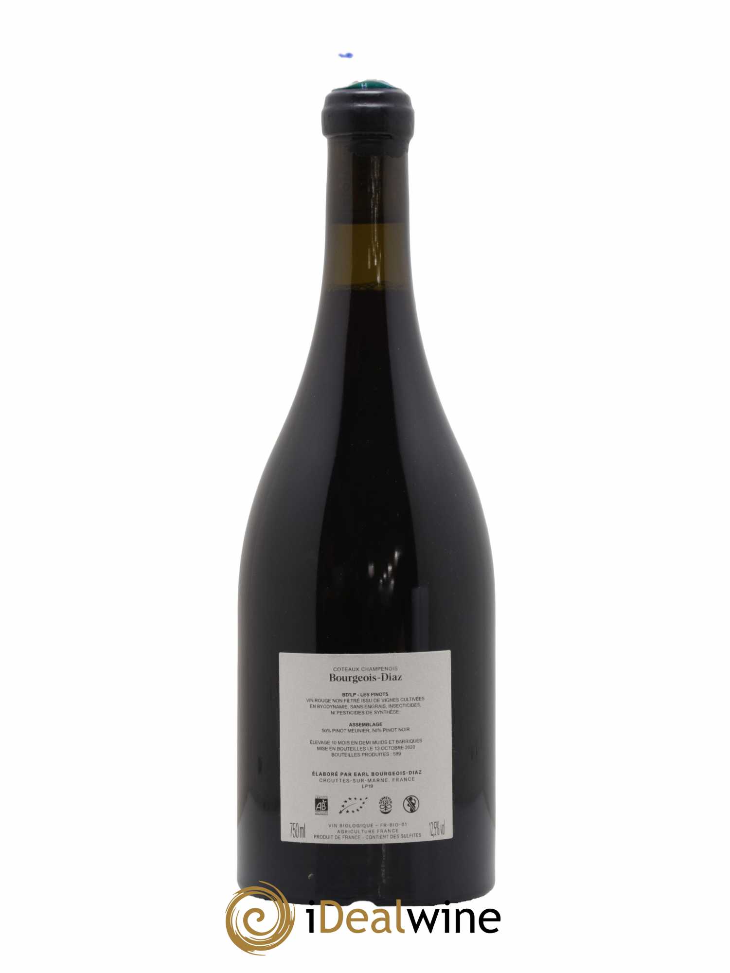 Coteaux Champenois Les Pinots Bourgeois Diaz - Lot de 1 bouteille - 1