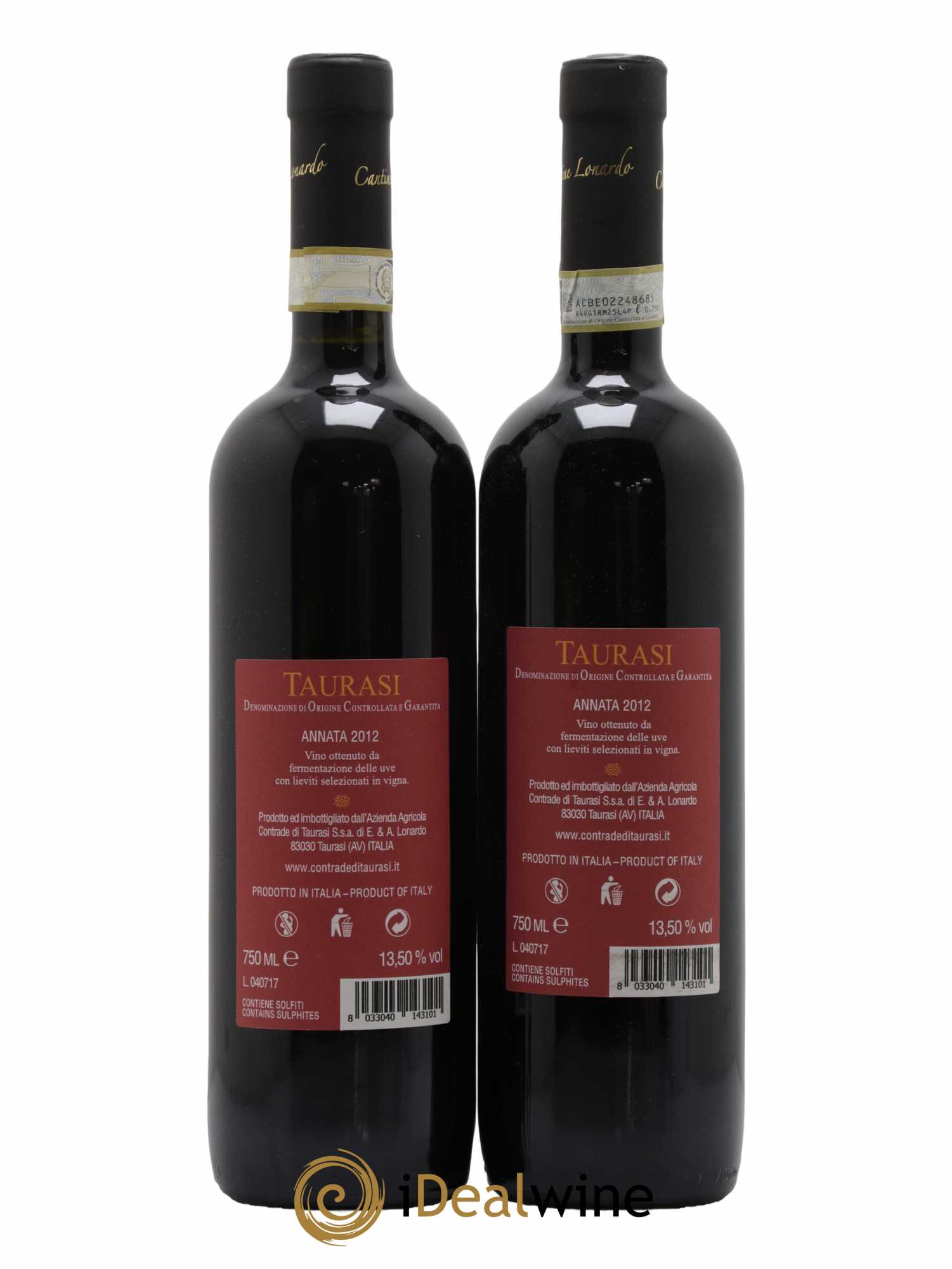 Taurasi DOCG T31 2012 - Lot de 2 bouteilles - 1