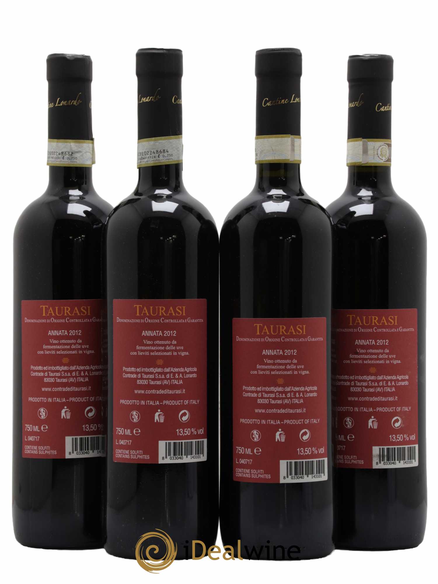 Taurasi DOCG T31 2012 - Lot de 4 bouteilles - 1
