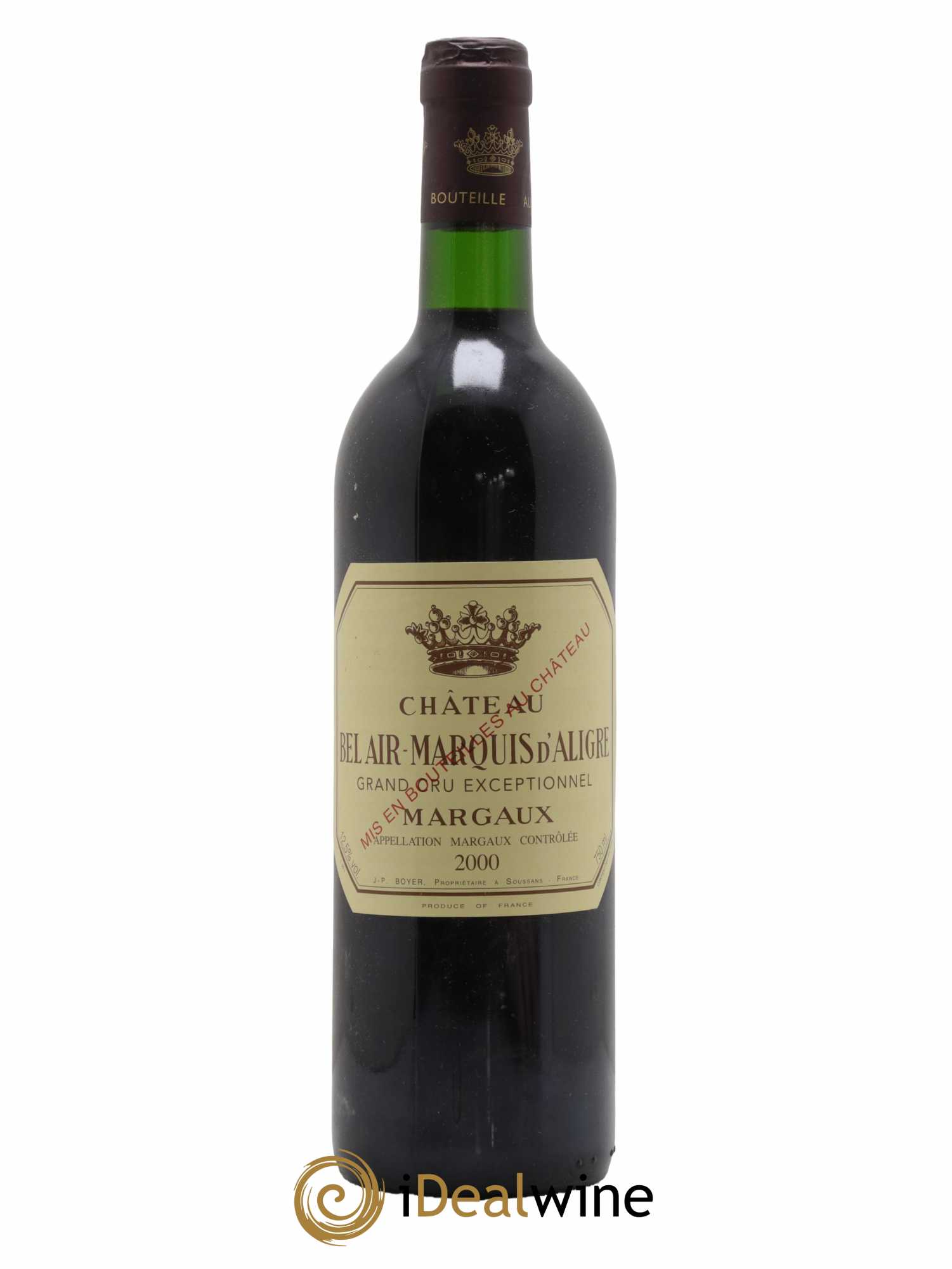 Château Bel Air Marquis d'Aligre 2000 - Lot de 1 bouteille - 0