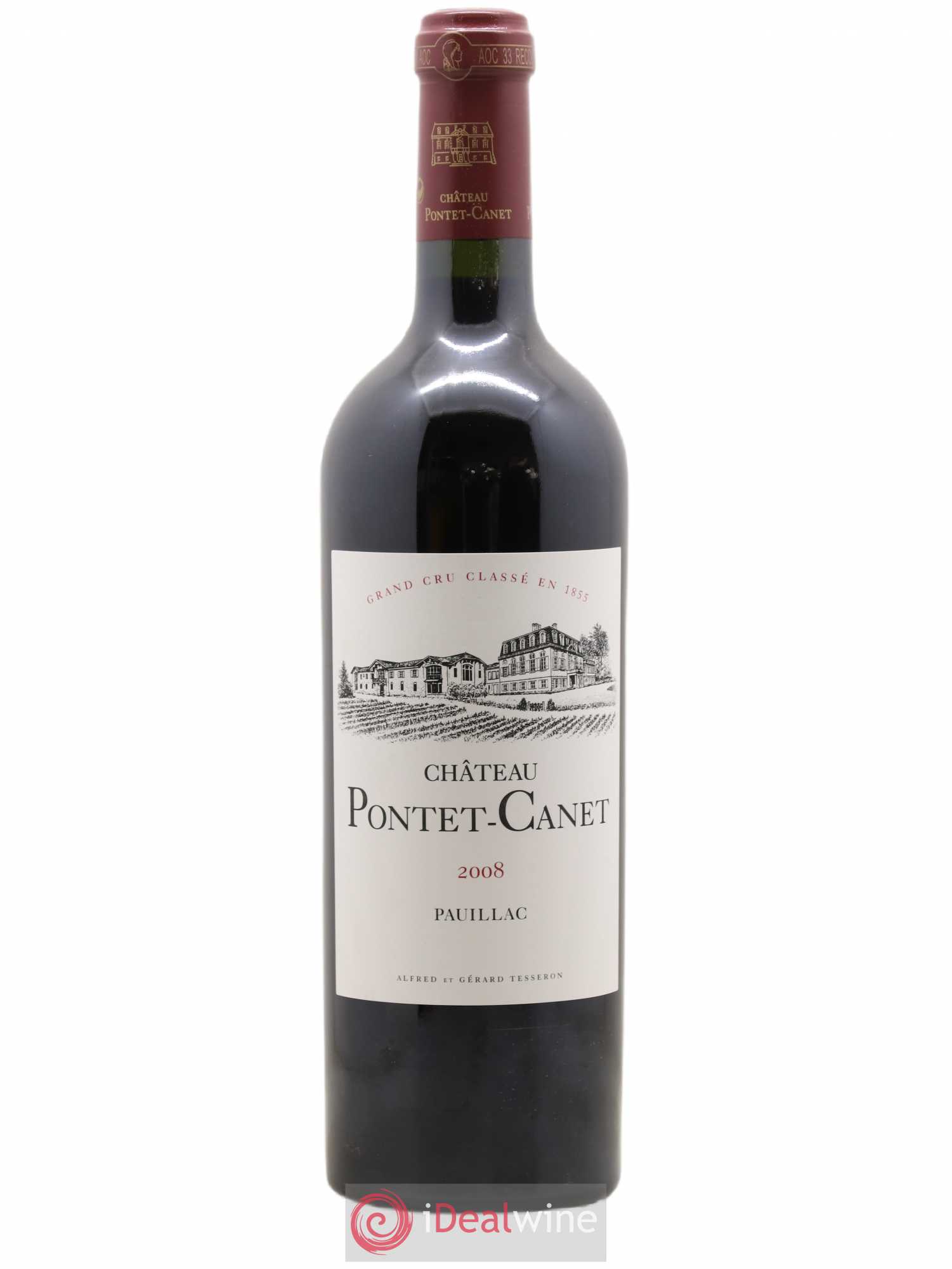 Château Pontet Canet 5ème Grand Cru Classé 2008 - Lot de 1 bouteille - 0