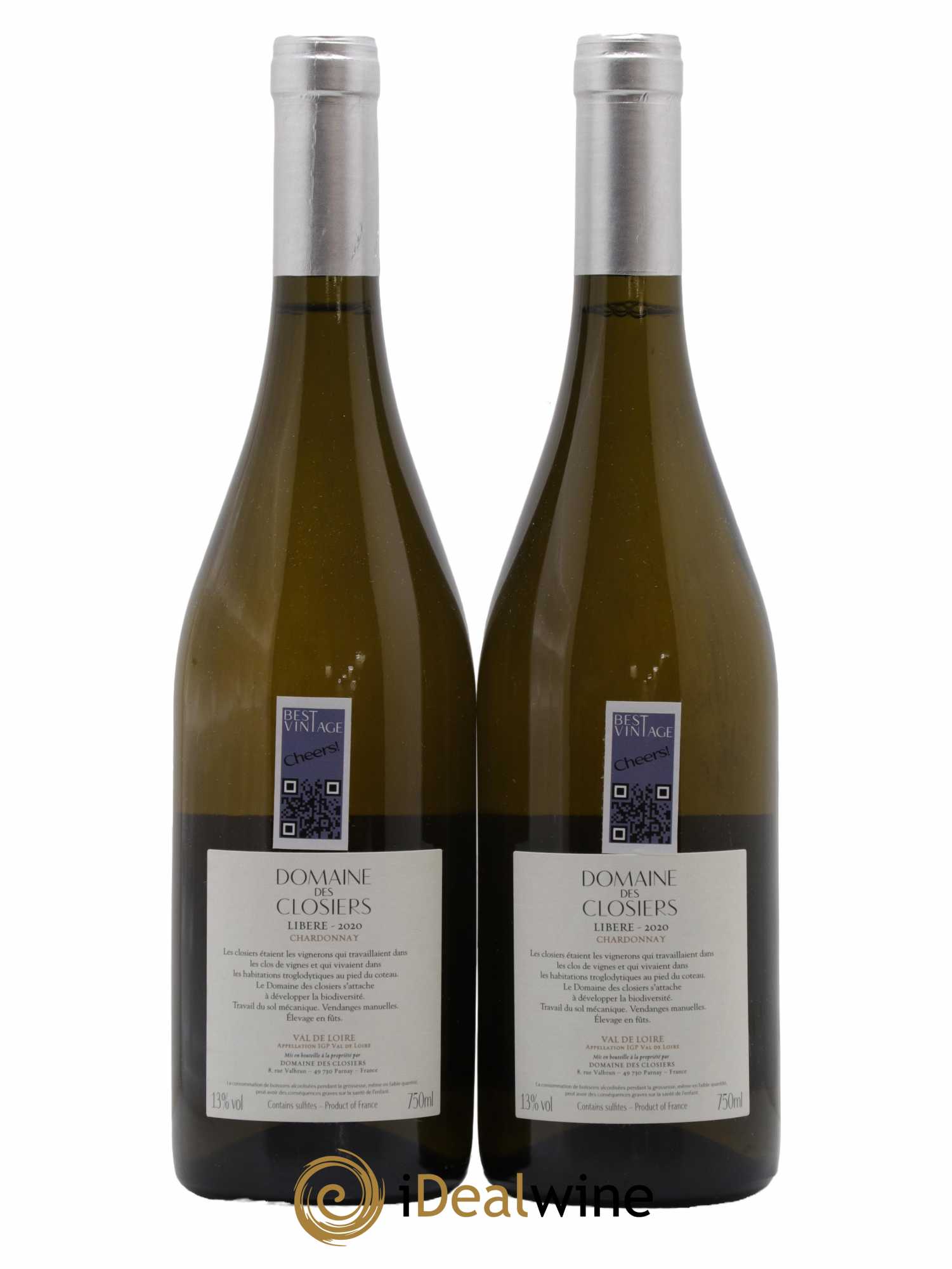 Val de Loire Libere Domaine des Closiers 2020 - Lot de 2 bouteilles - 1