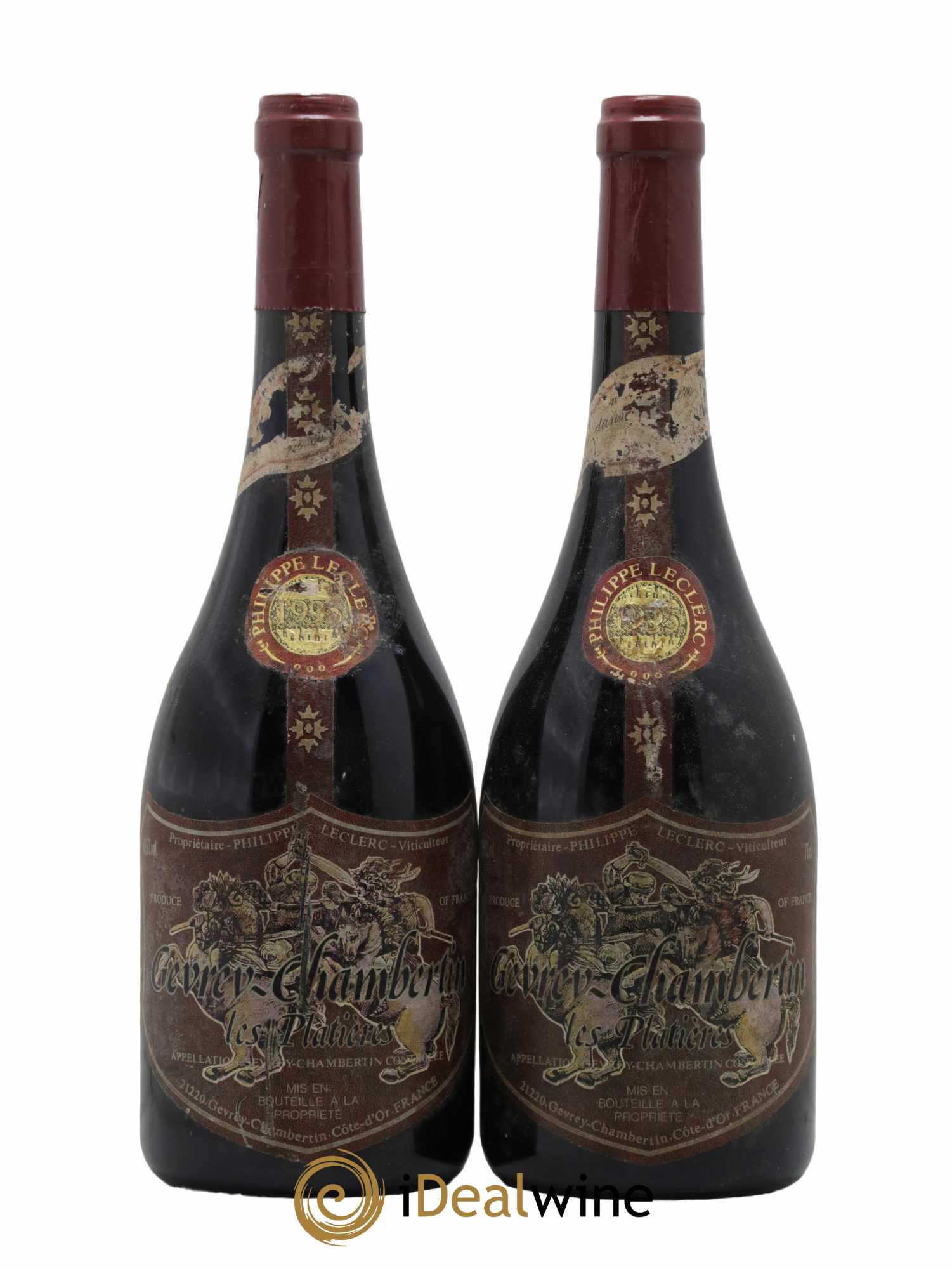 Gevrey-Chambertin Les Platieres Philippe Leclerc 1995 - Lot de 2 bouteilles - 0