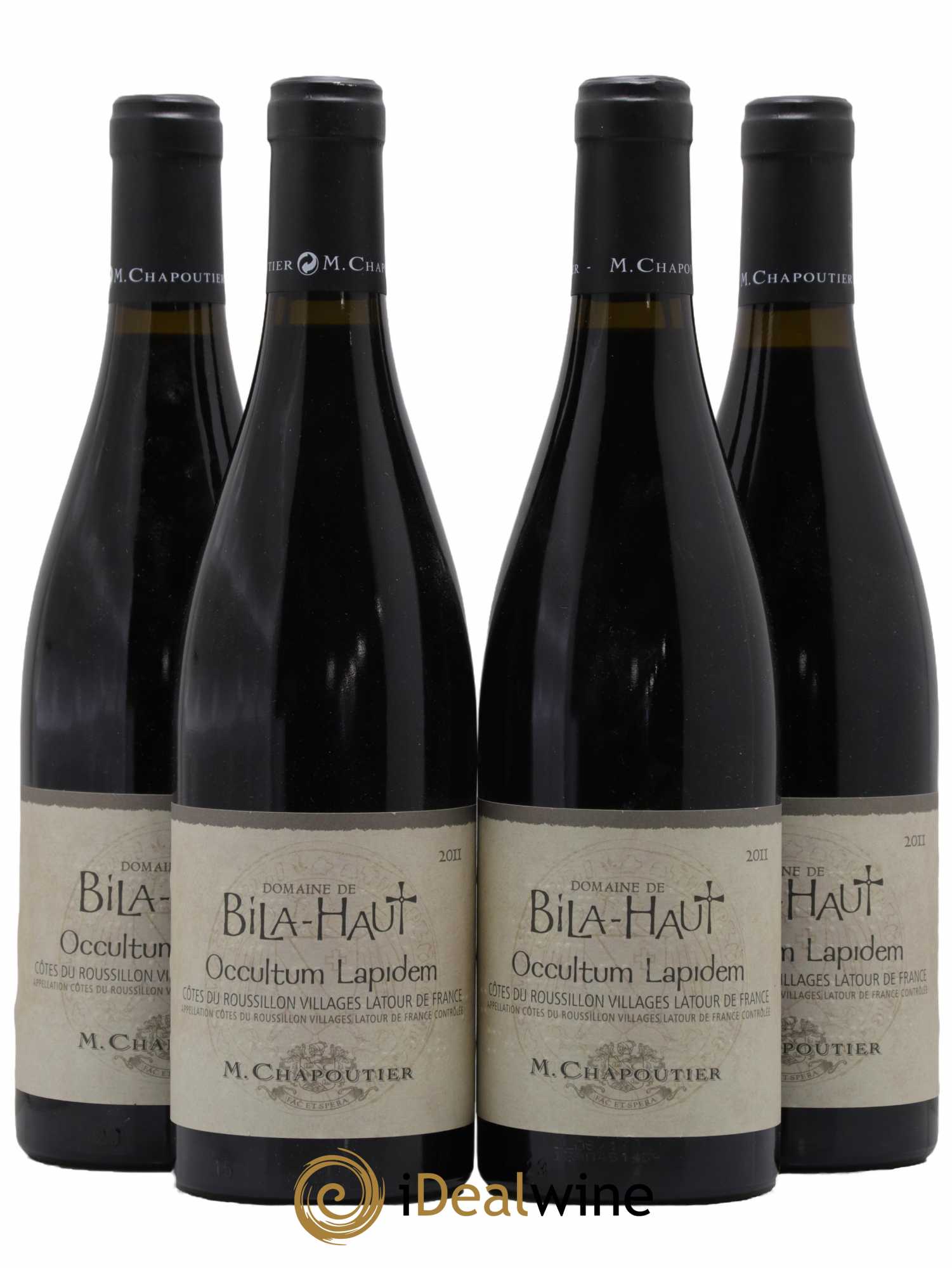 Côtes du Roussillon Villages Latour de France Bila-Haut (Domaine) Occultum Lapidem Chapoutier 2011 - Lot de 4 bouteilles - 0