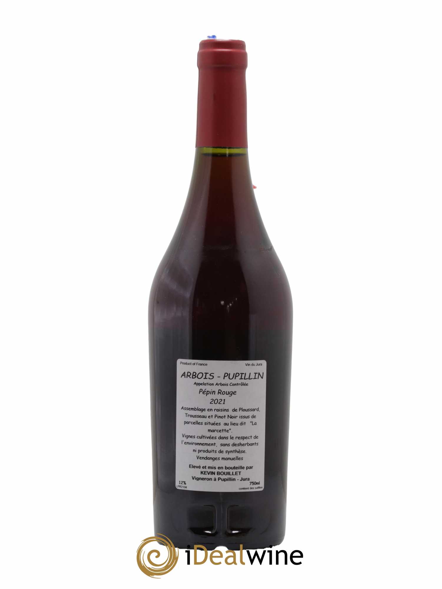 Arbois Pupillin Pepin Domaine Kévin Bouillet 2021 - Lot de 1 bouteille - 1