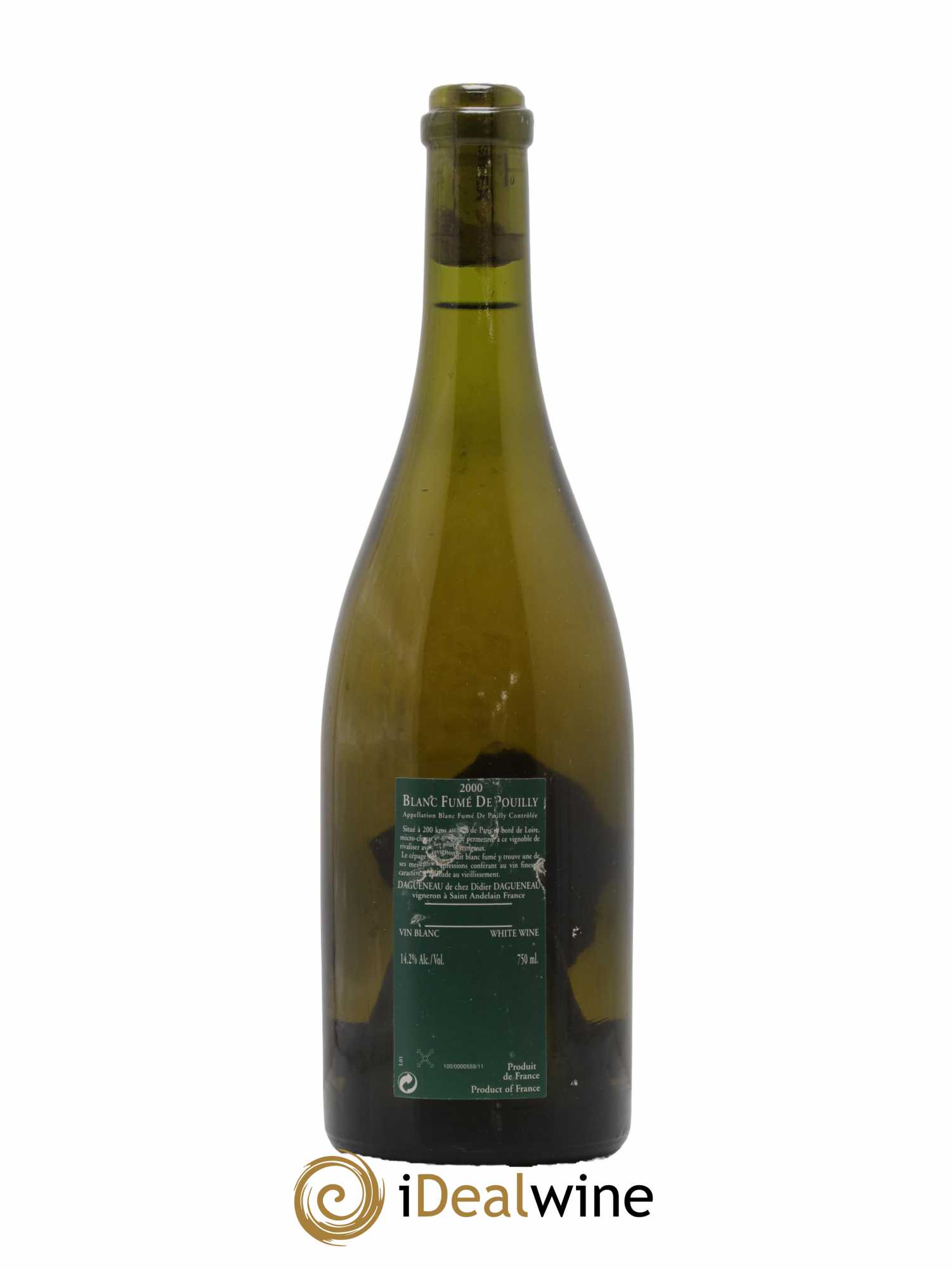 Vin de France (anciennement Pouilly-Fumé) Silex Dagueneau (Domaine Didier - Louis-Benjamin) 2000 - Lot de 1 bouteille - 1
