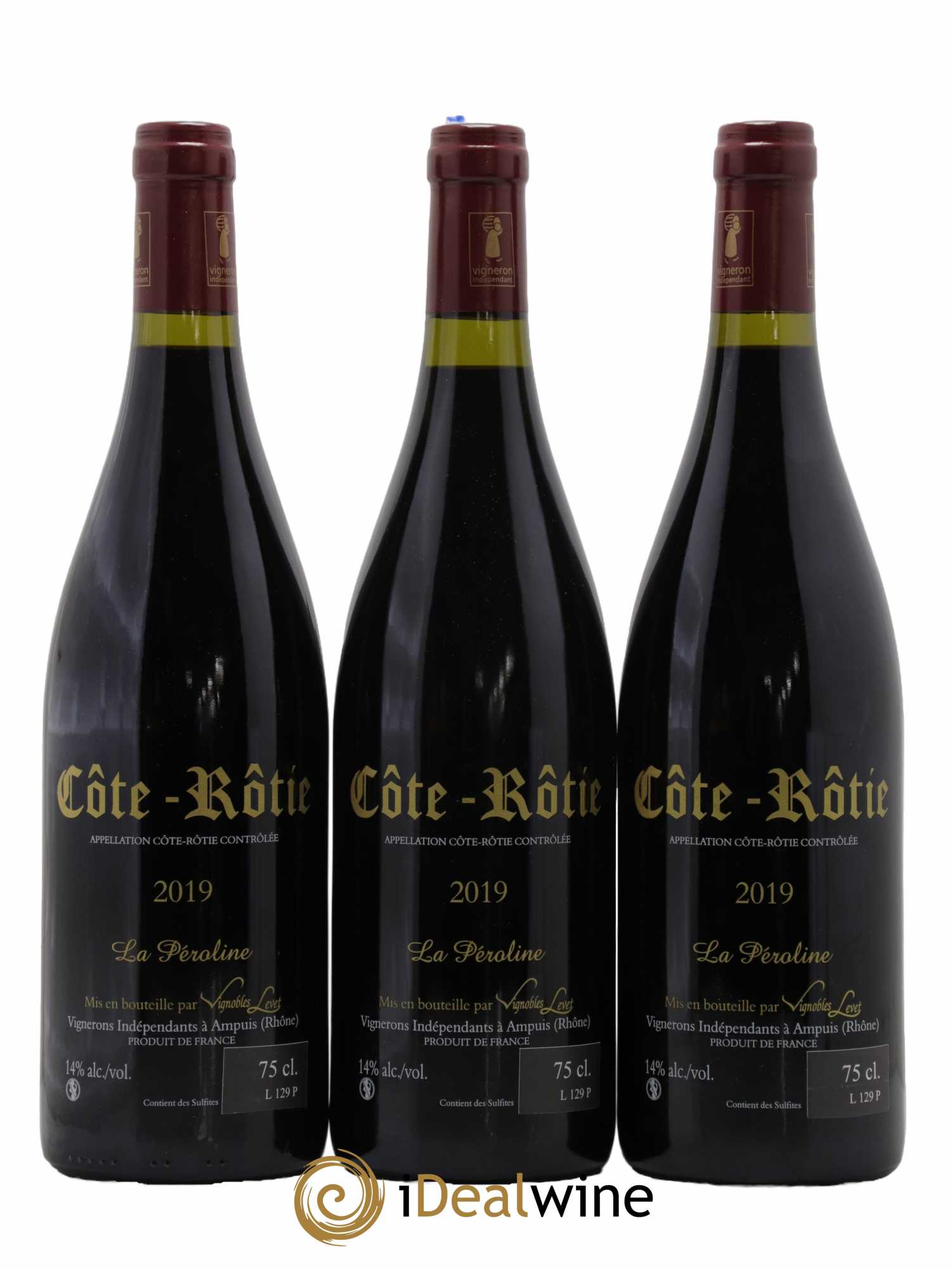 Côte-Rôtie La Péroline Vignobles Levet 2019 - Lot de 3 bouteilles - 0