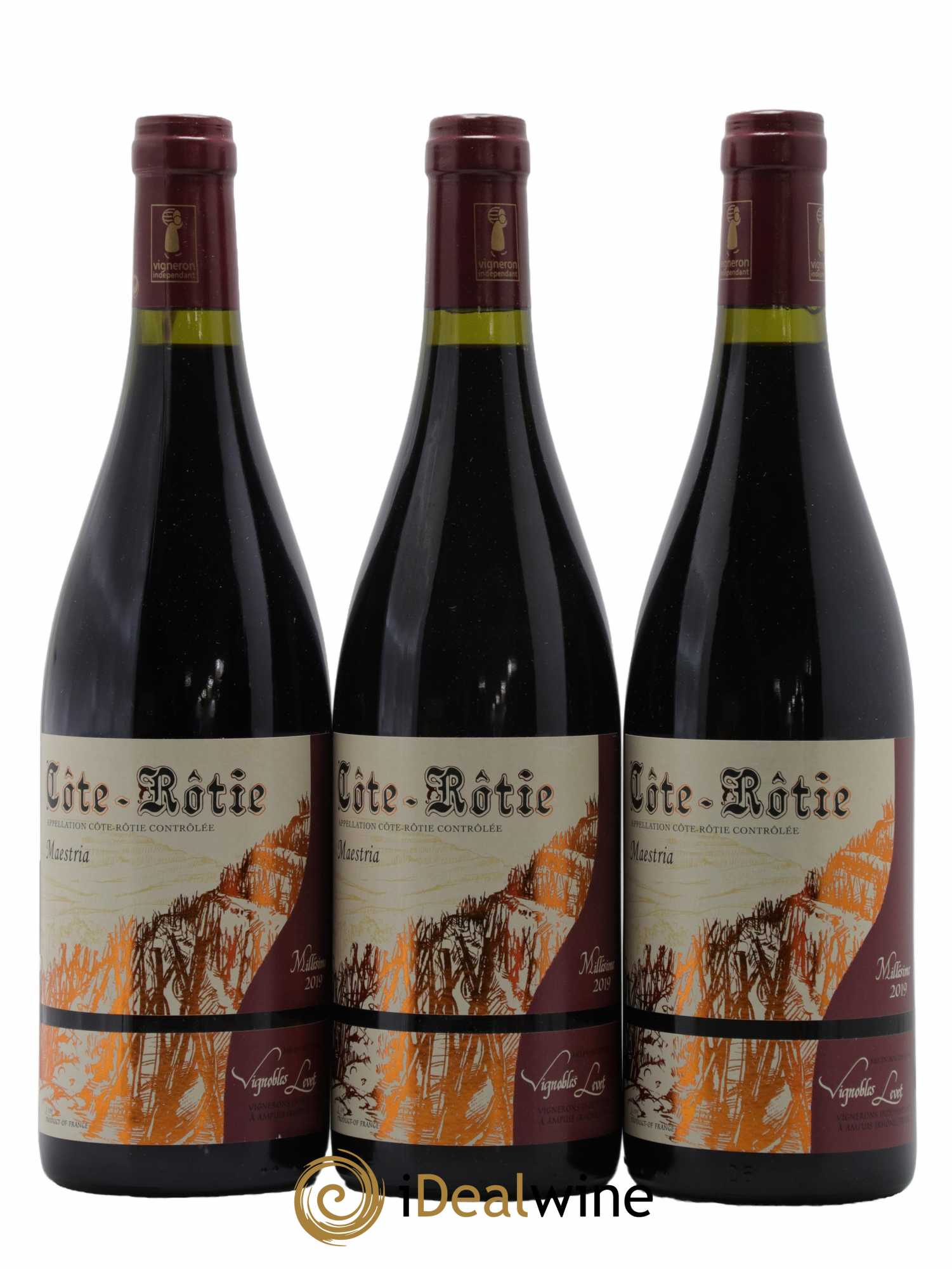 Côte-Rôtie Maestria Vignobles Levet 2019 - Lot de 3 bouteilles - 0