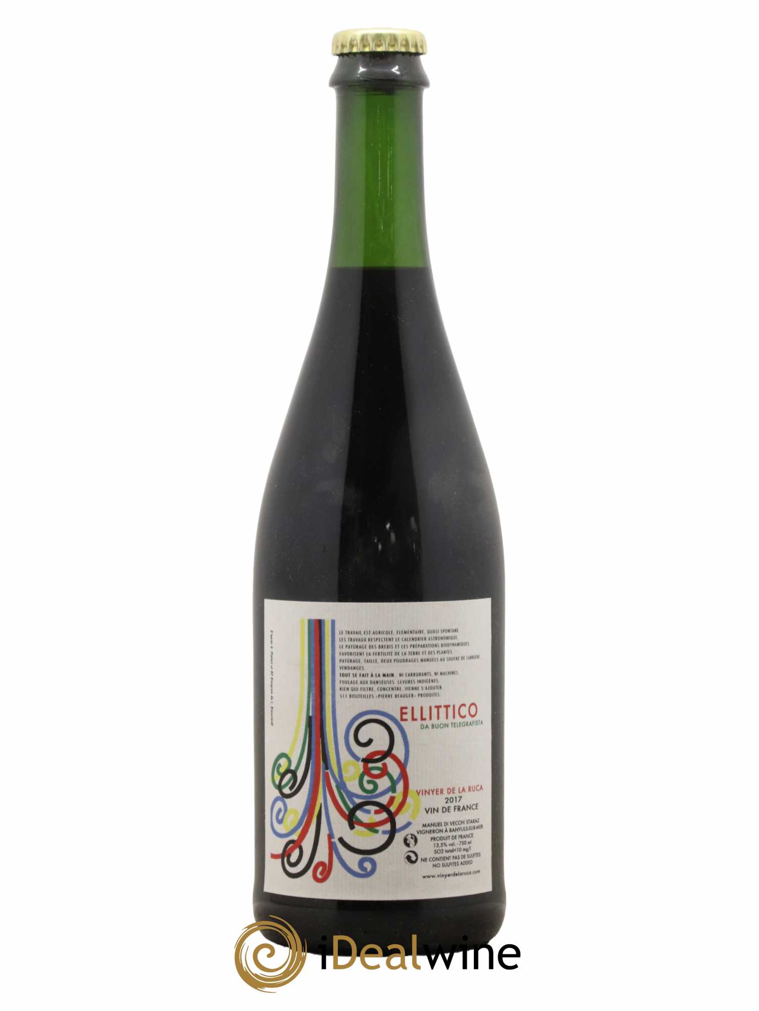 Vin de France Ellitico Vinyer de la Ruca 2017 - Lot de 1 bouteille - 0