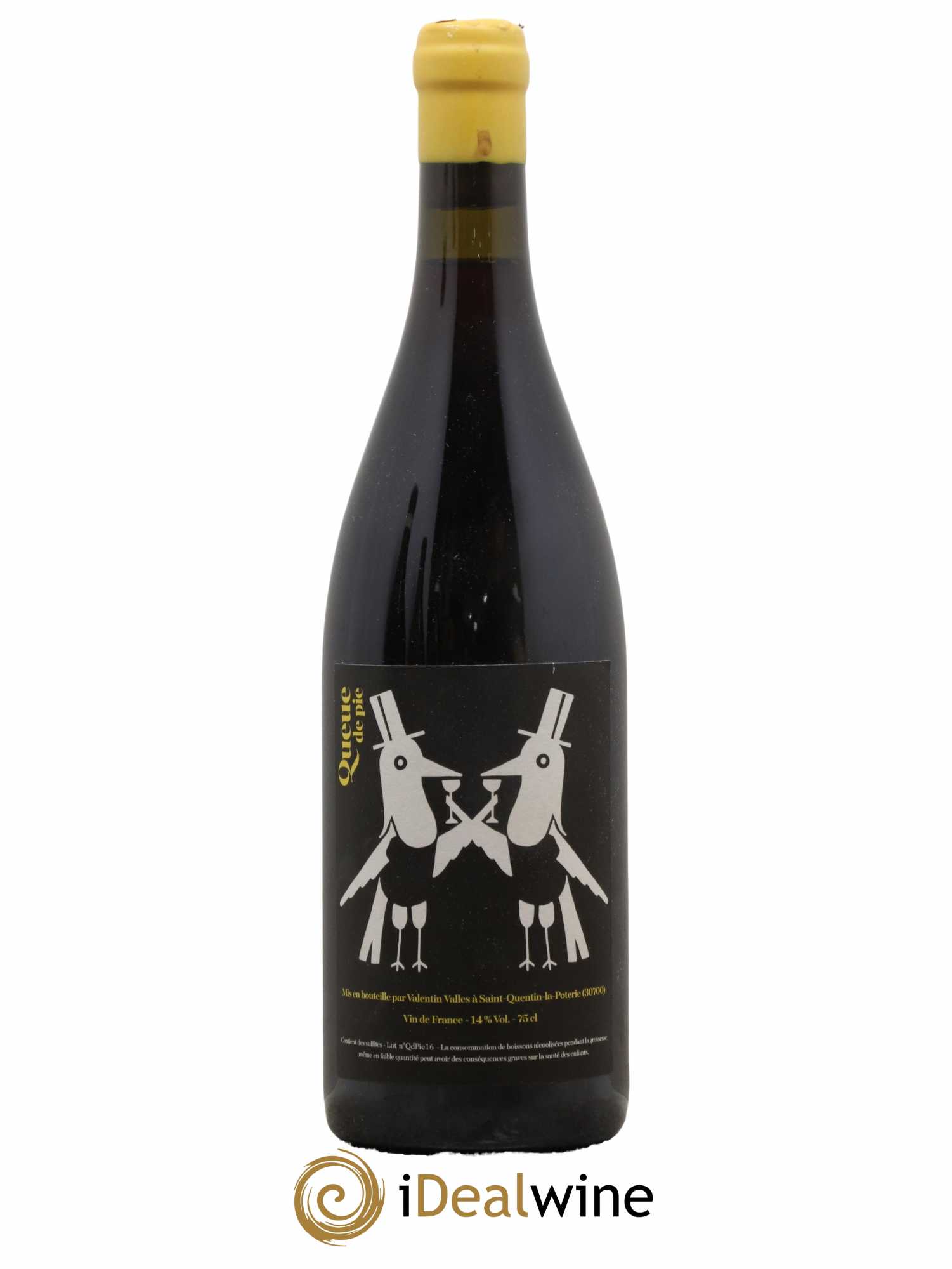 Vin de France Queue de Pie Valentin Valles 2016 - Lot de 1 bouteille - 0