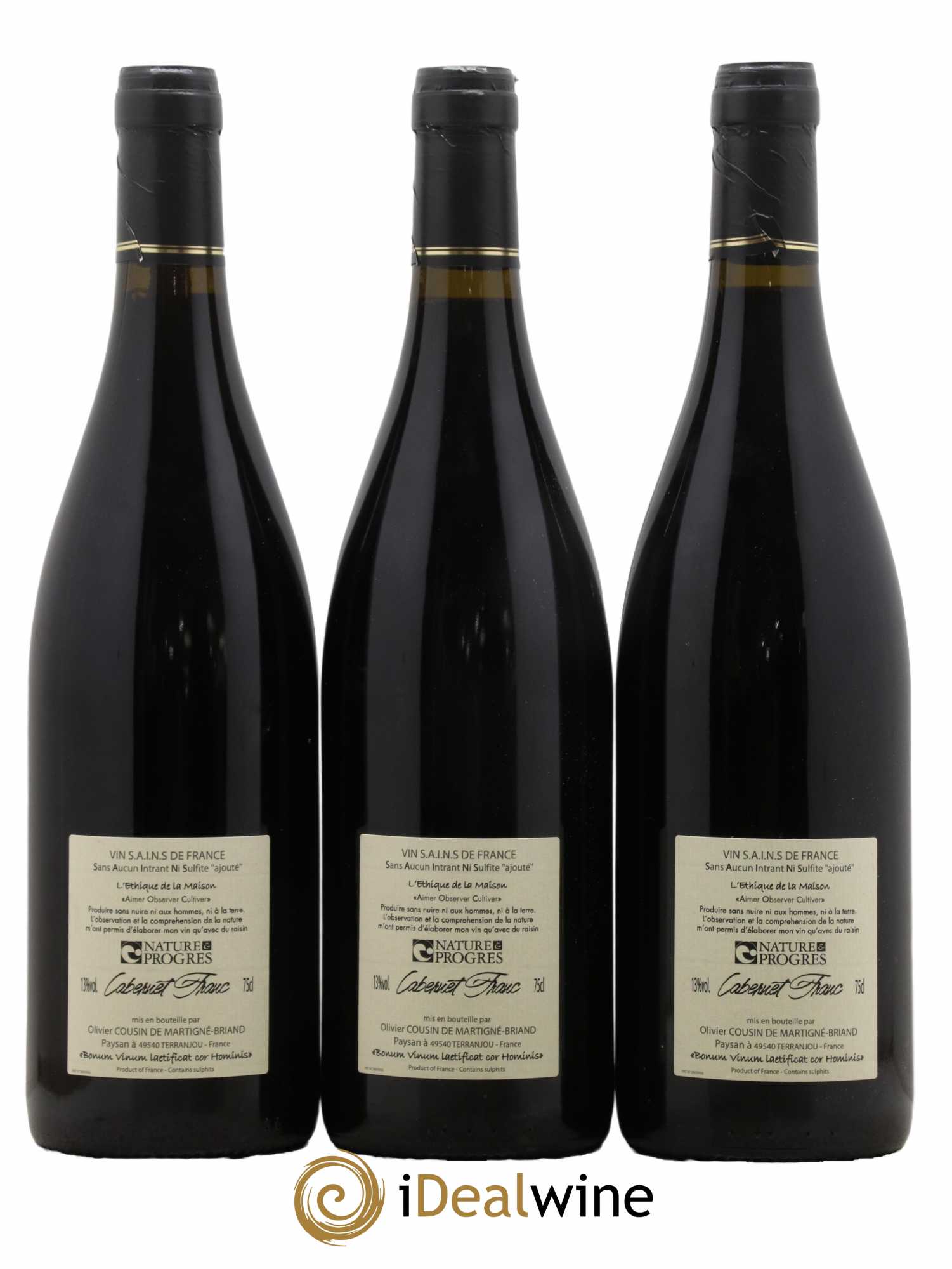 Vin de France Le Franc Olivier Cousin - Lot de 3 bouteilles - 1