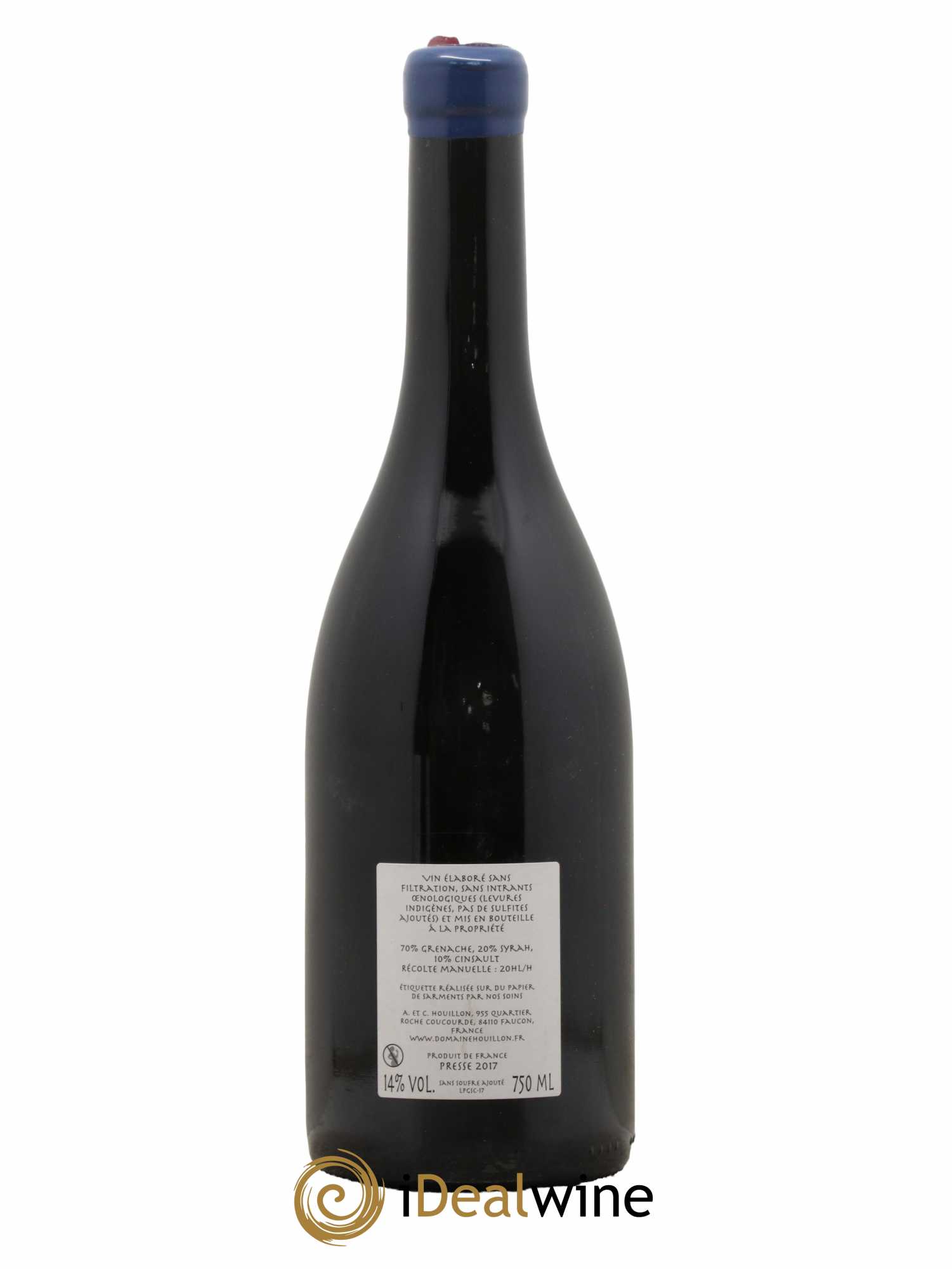Côtes-du-Rhône Presse Aurélien et Charlotte Houillon 2017 - Lot de 1 bouteille - 1