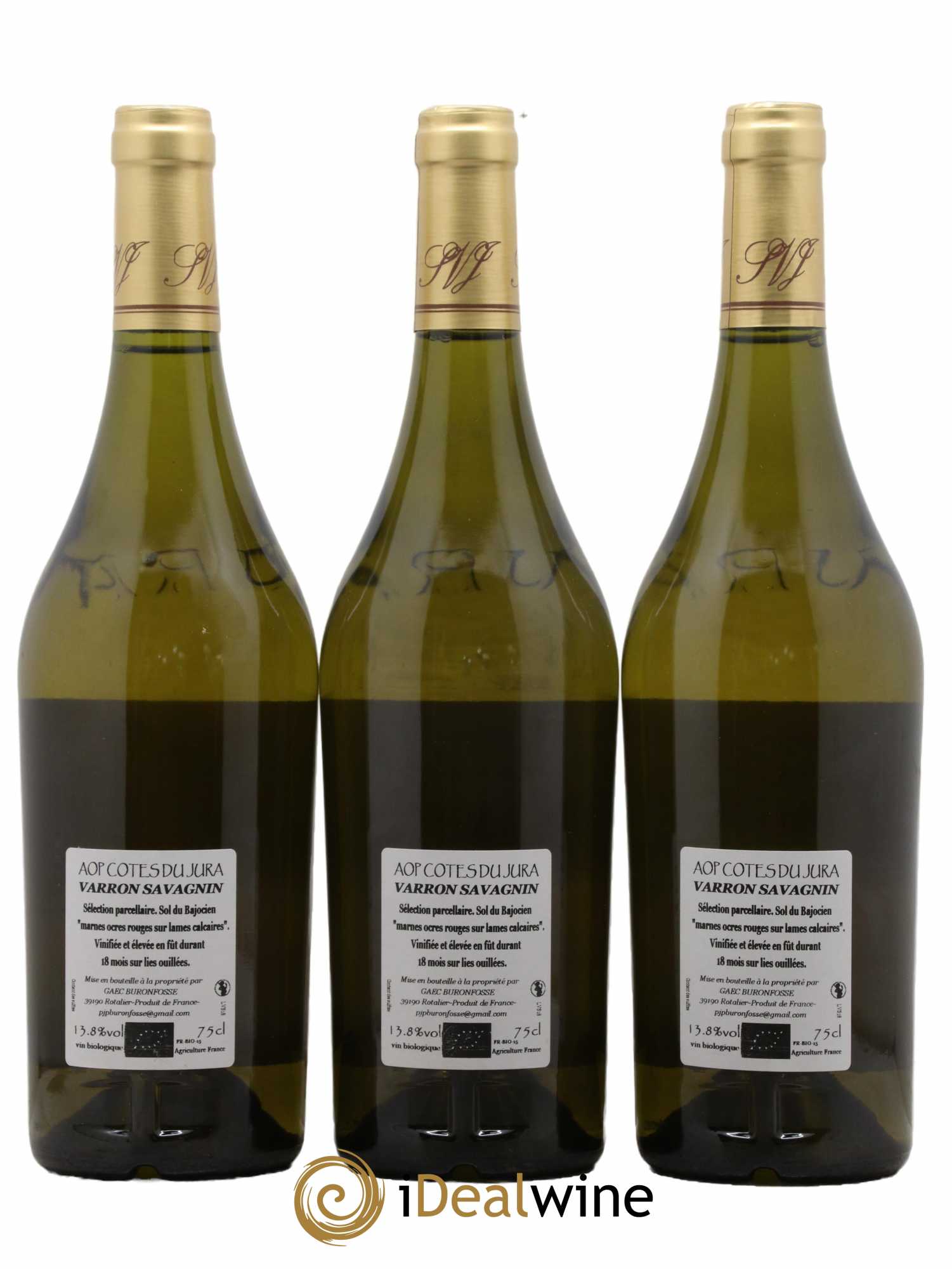 Côtes du Jura Varron Savagnin Buronfosse 2018 - Lot de 3 bouteilles - 1