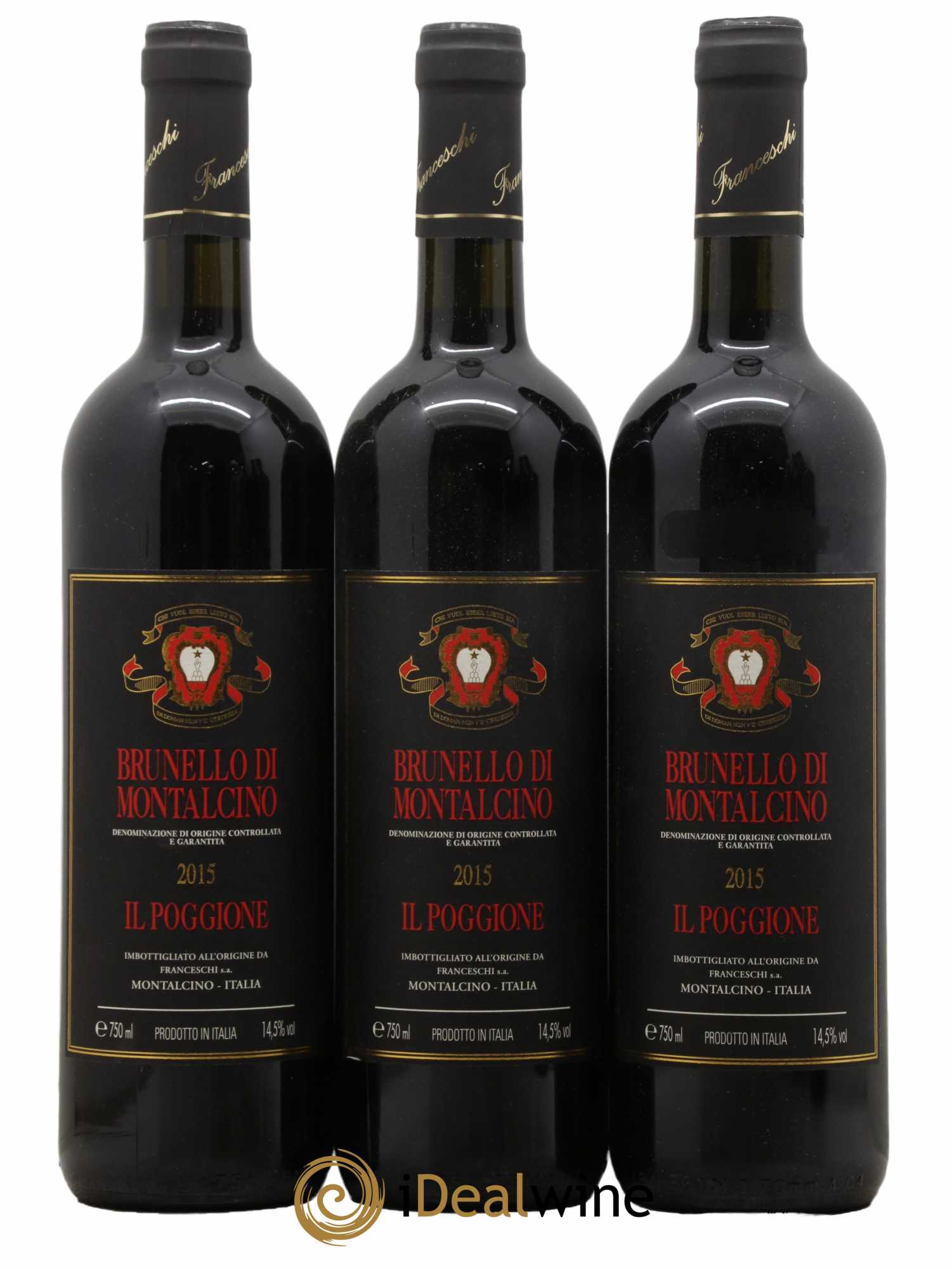 Brunello di Montalcino DOCG Il Poggione Lavinio Franceschi 2015 - Lot de 6 bouteilles - 1
