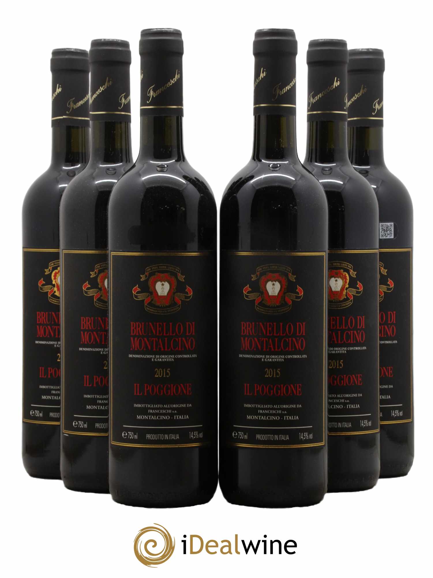 Brunello di Montalcino DOCG Il Poggione Lavinio Franceschi 2015 - Lot de 6 bouteilles - 0
