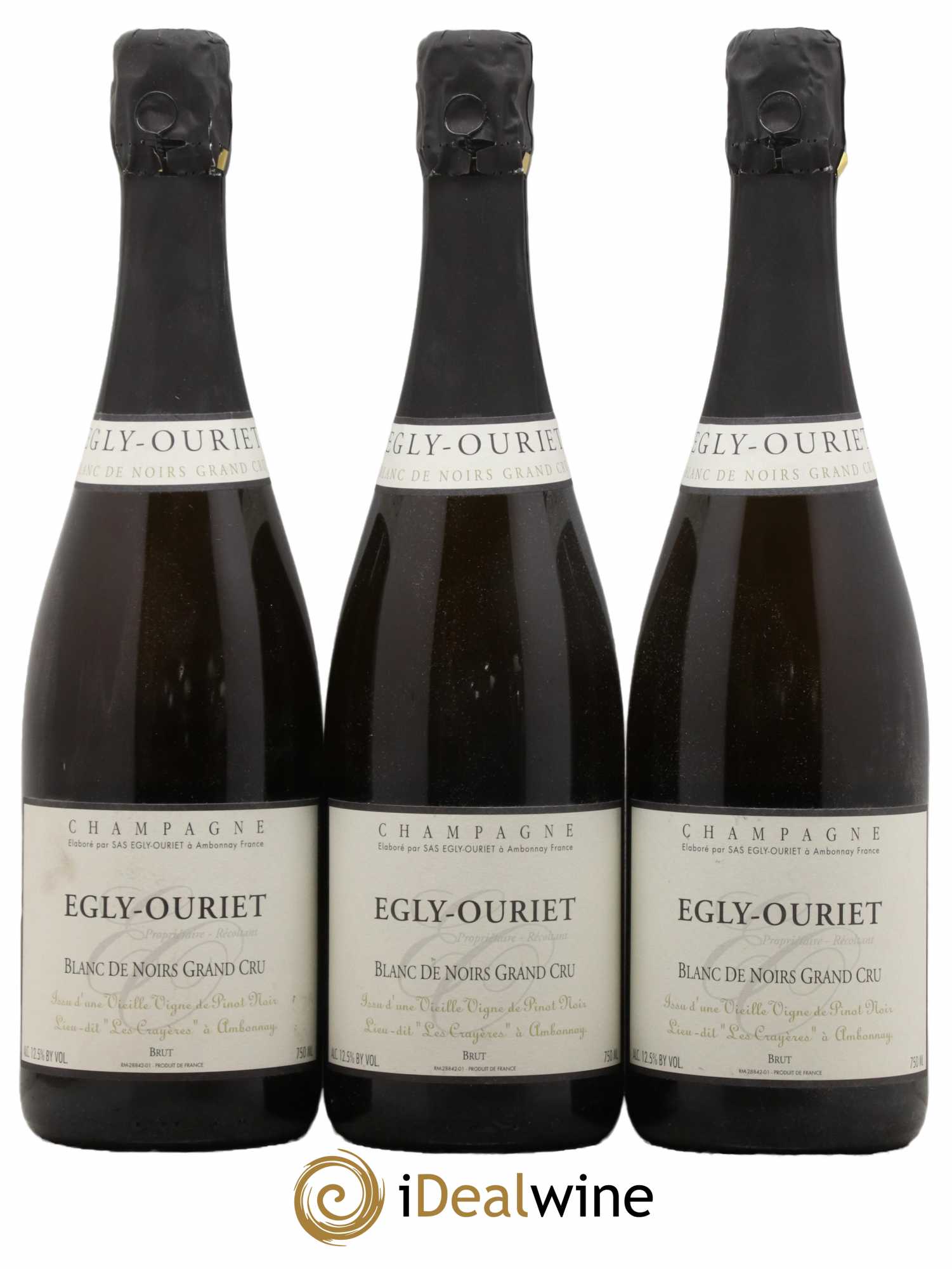 Blanc de Noirs Les Crayères Vieilles vignes Egly-Ouriet - Lot de 6 bouteilles - 3