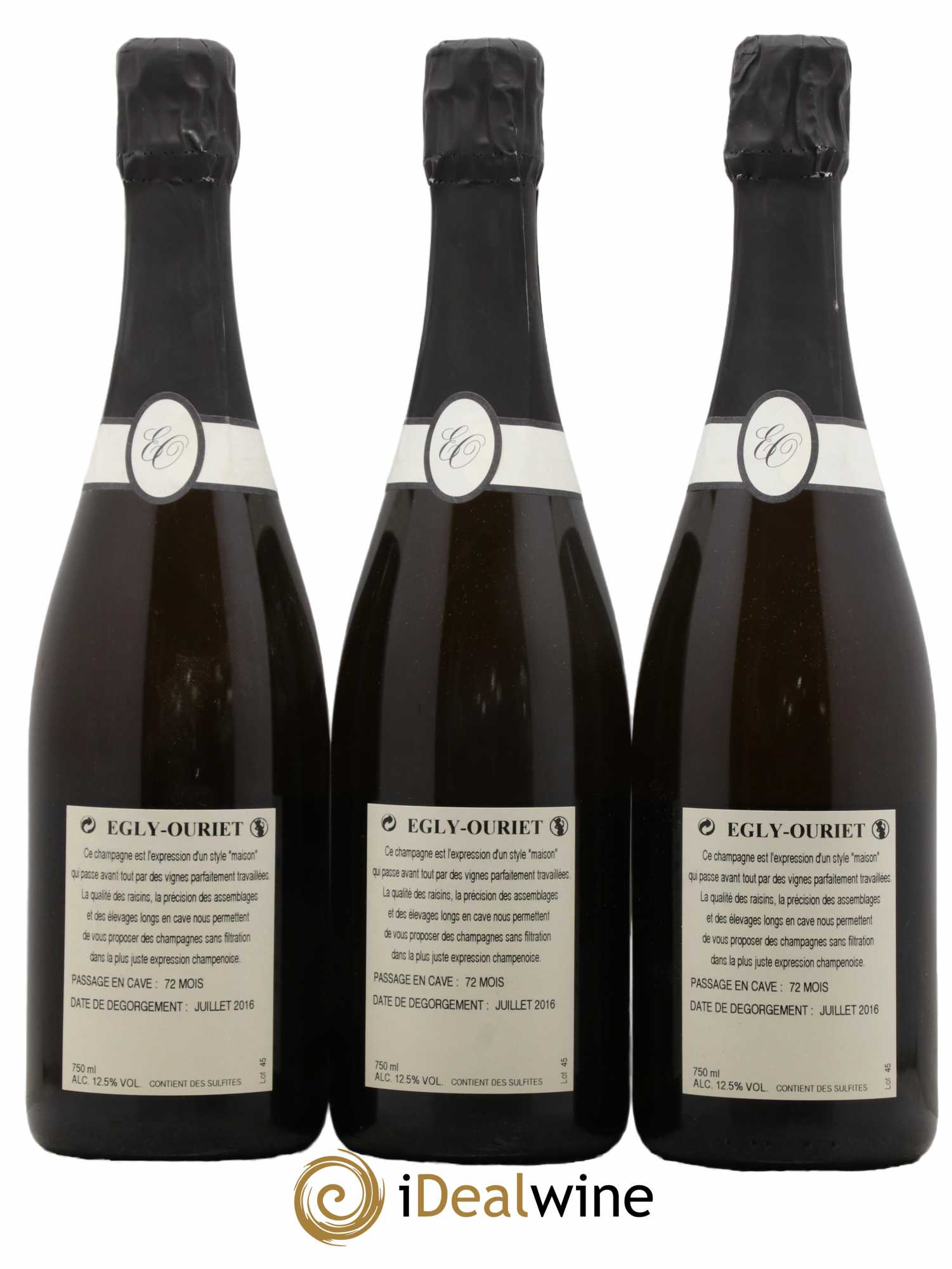 Blanc de Noirs Les Crayères Vieilles vignes Egly-Ouriet - Lot de 6 bouteilles - 4